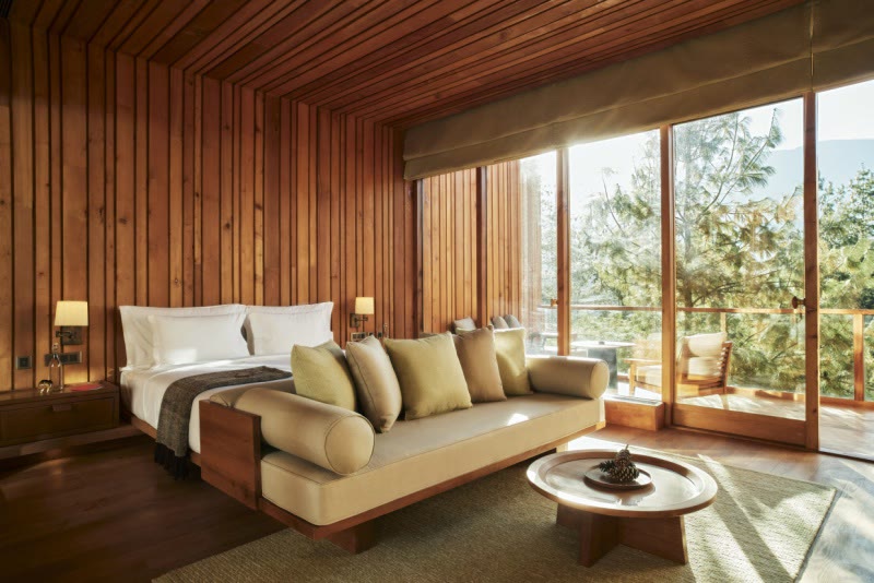 A Suite interior at Six Senses Bumthang, Bhutan