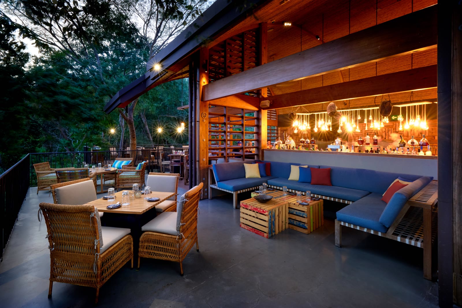 Oceanfront dining at Andaz Peninsula Papagayo