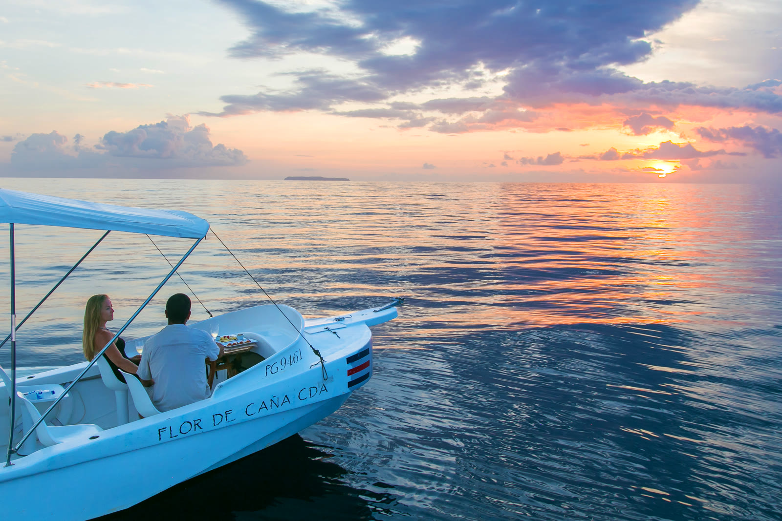A sunset cruise off Drake Bay