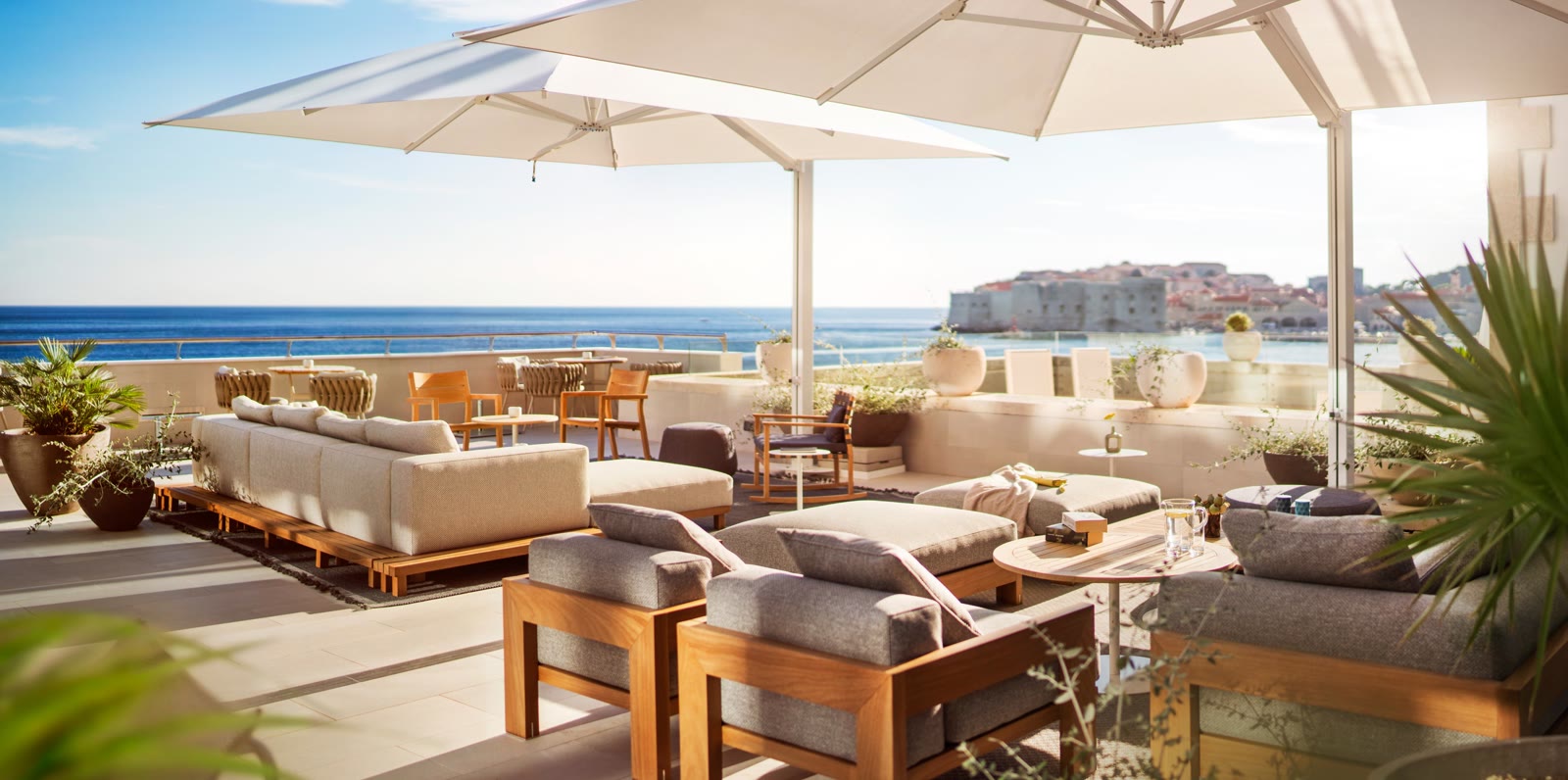 A sea-view room at the Hotel Excelsior Dubrovnik