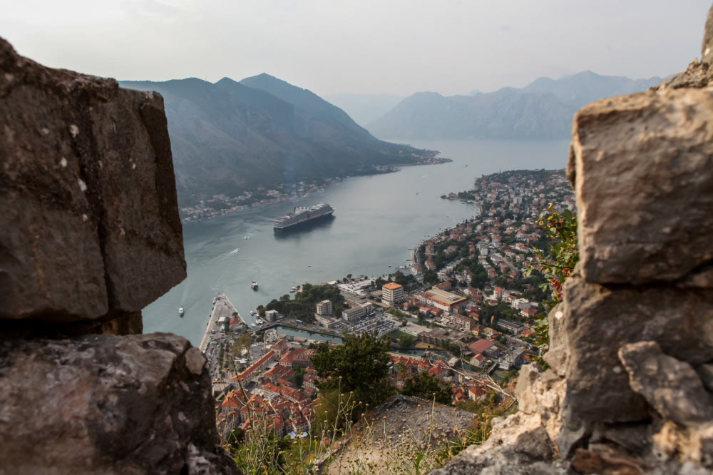Kotor old town and the cable car to Lovcen
