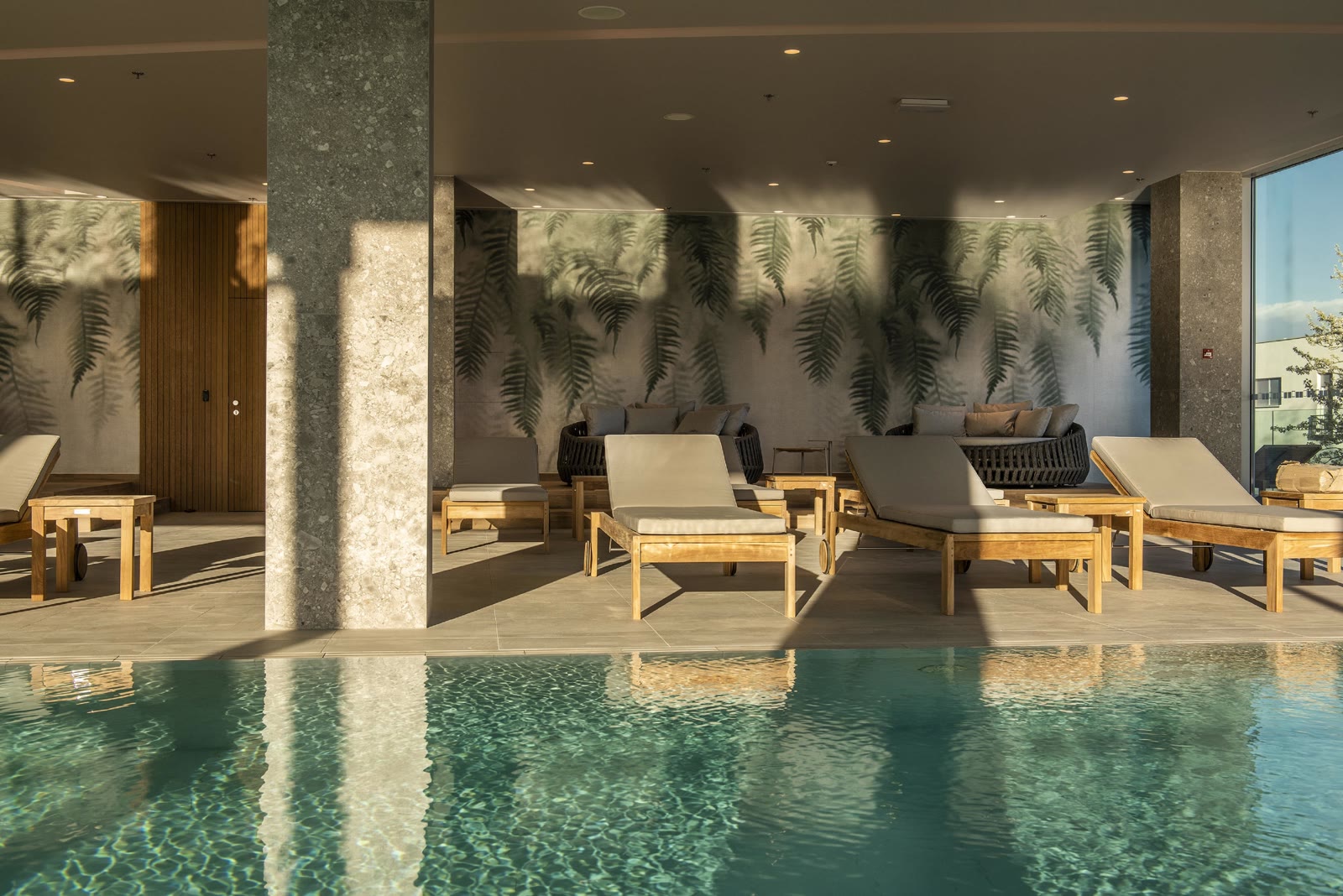 The pool and the Adriatic at the Radisson Blu Resort & Spa, Split
