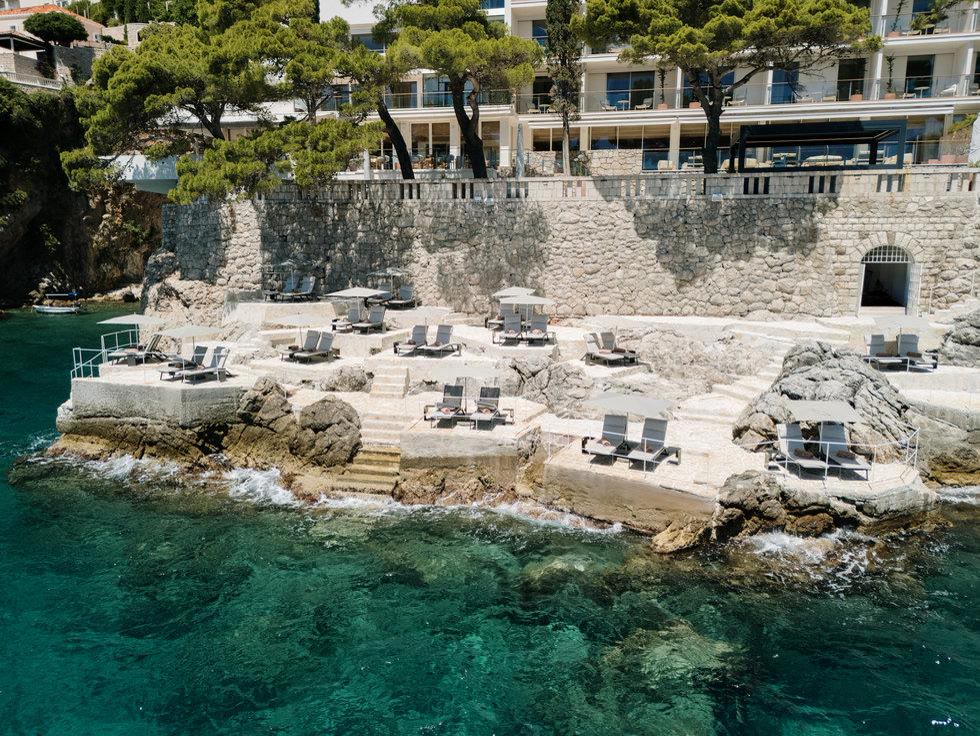 A sea-view room at Villa Dubrovnik