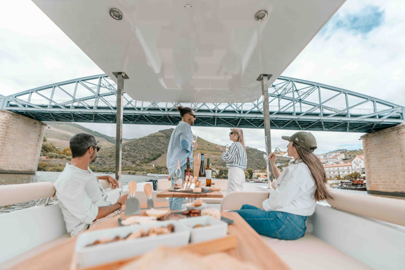 A private solar boat on the Douro from Pinhao