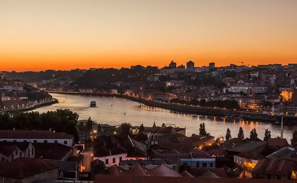 View over Porto and the Douro from The Yeatman