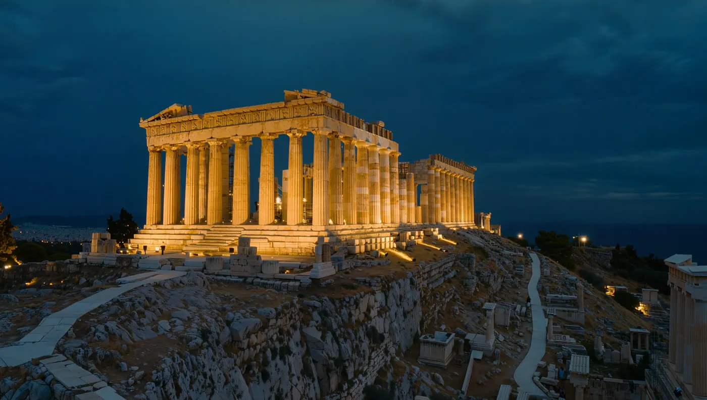 The Acropolis, Athens, after hours