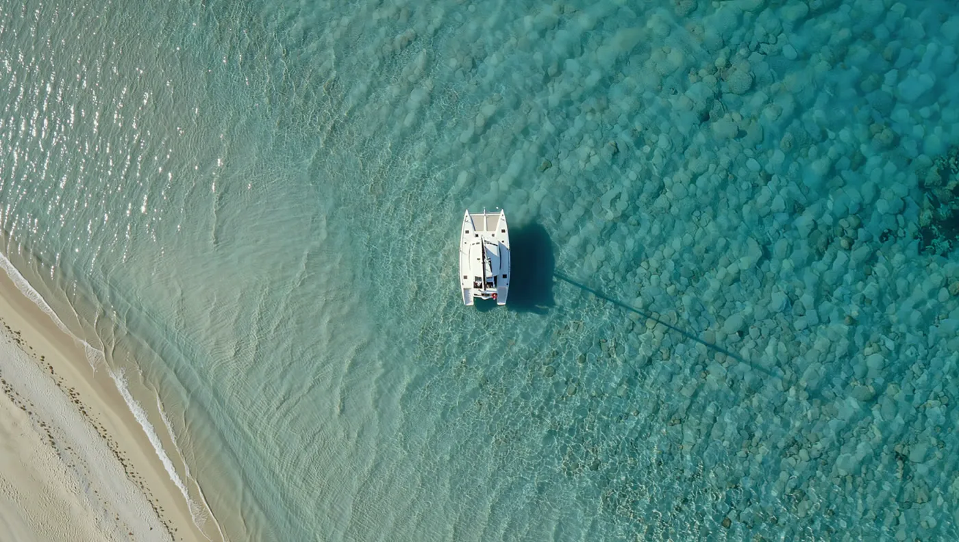 A private crewed catamaran day charter