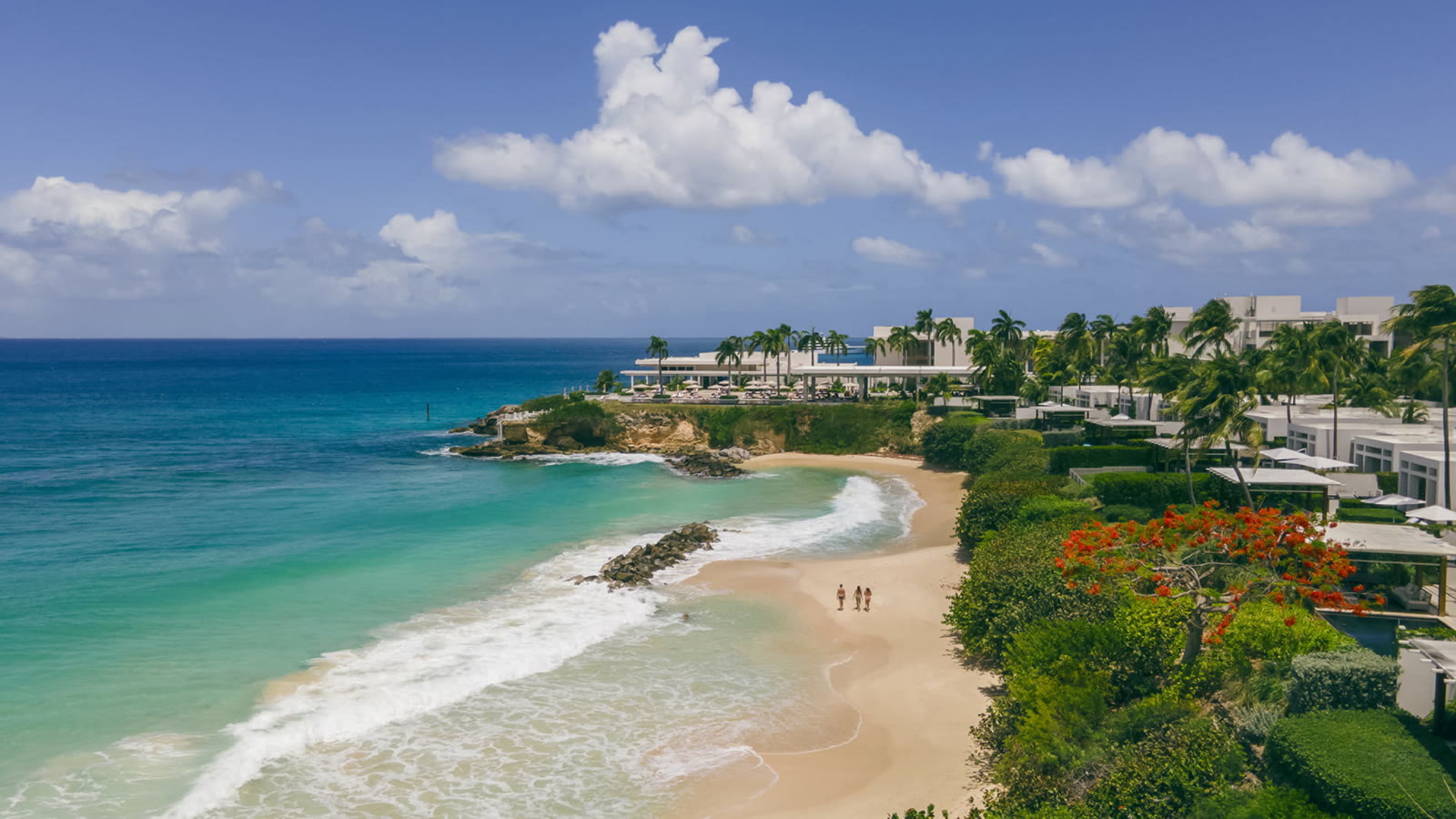 An aerial view of Four Seasons Resort Anguilla