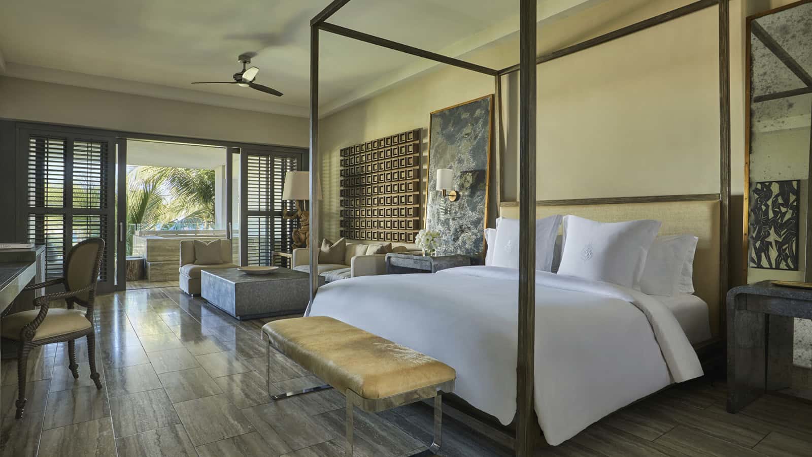 An ocean-view room at Four Seasons Resort Anguilla
