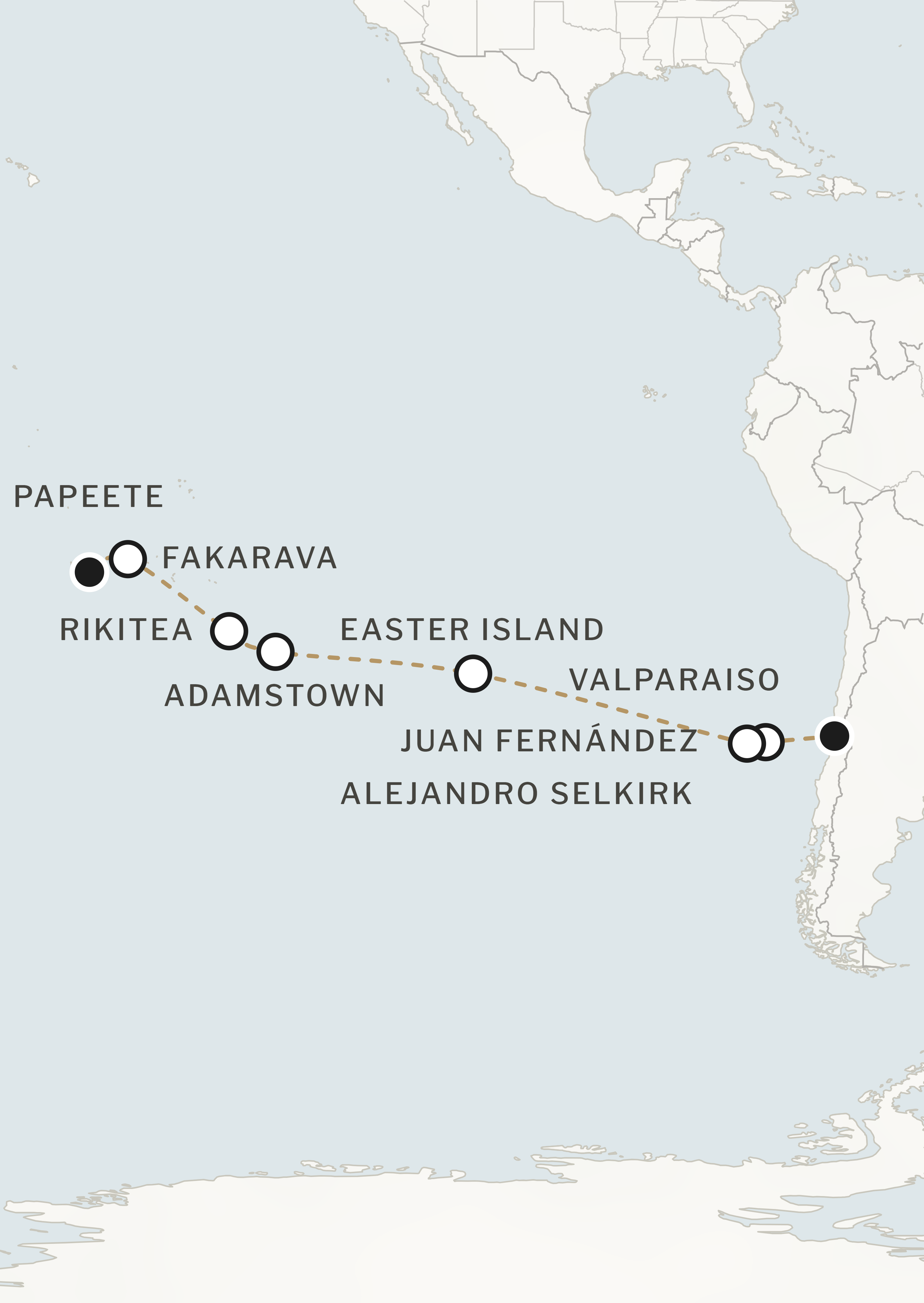 Route map for this itinerary
