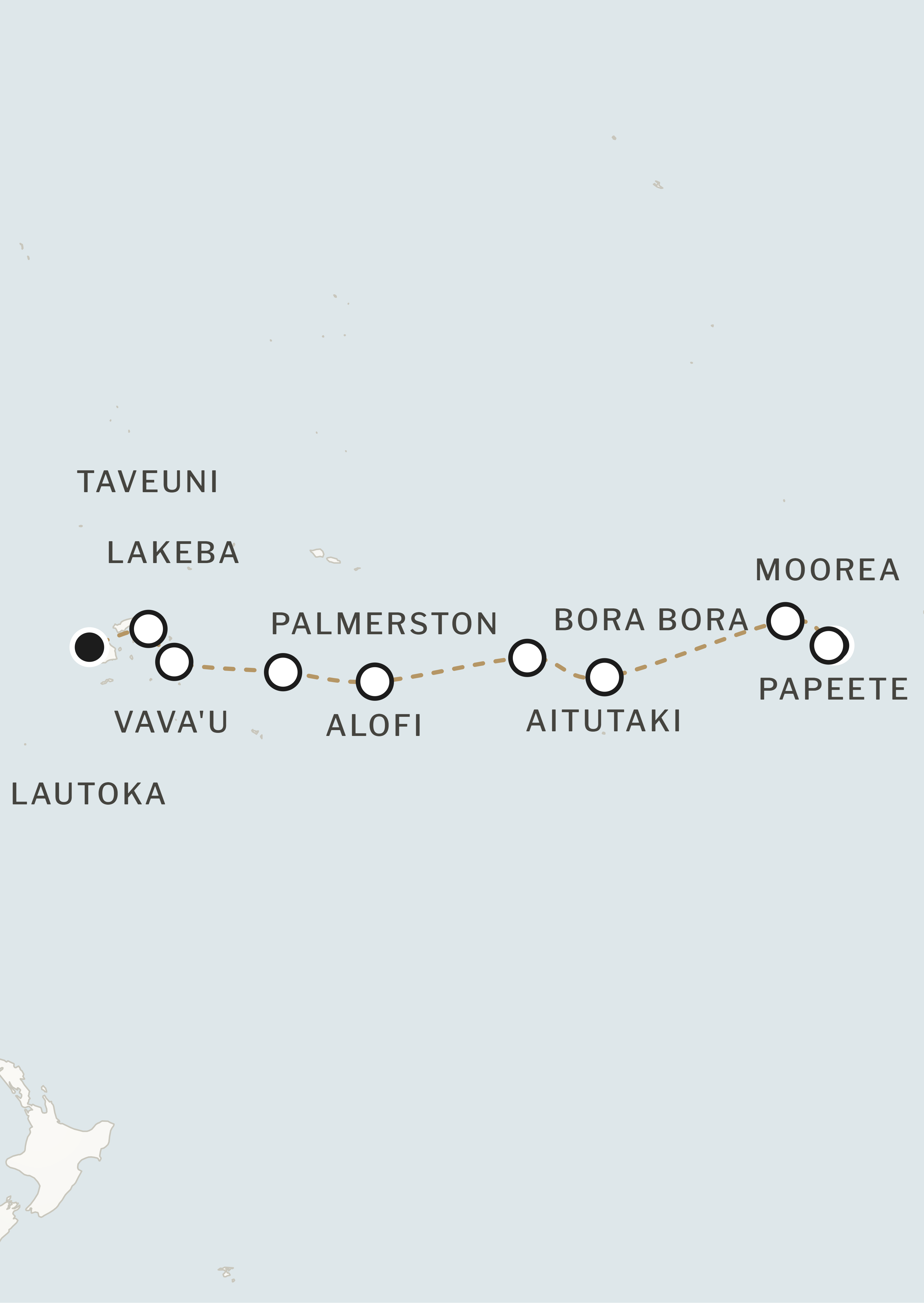 Route map for this itinerary