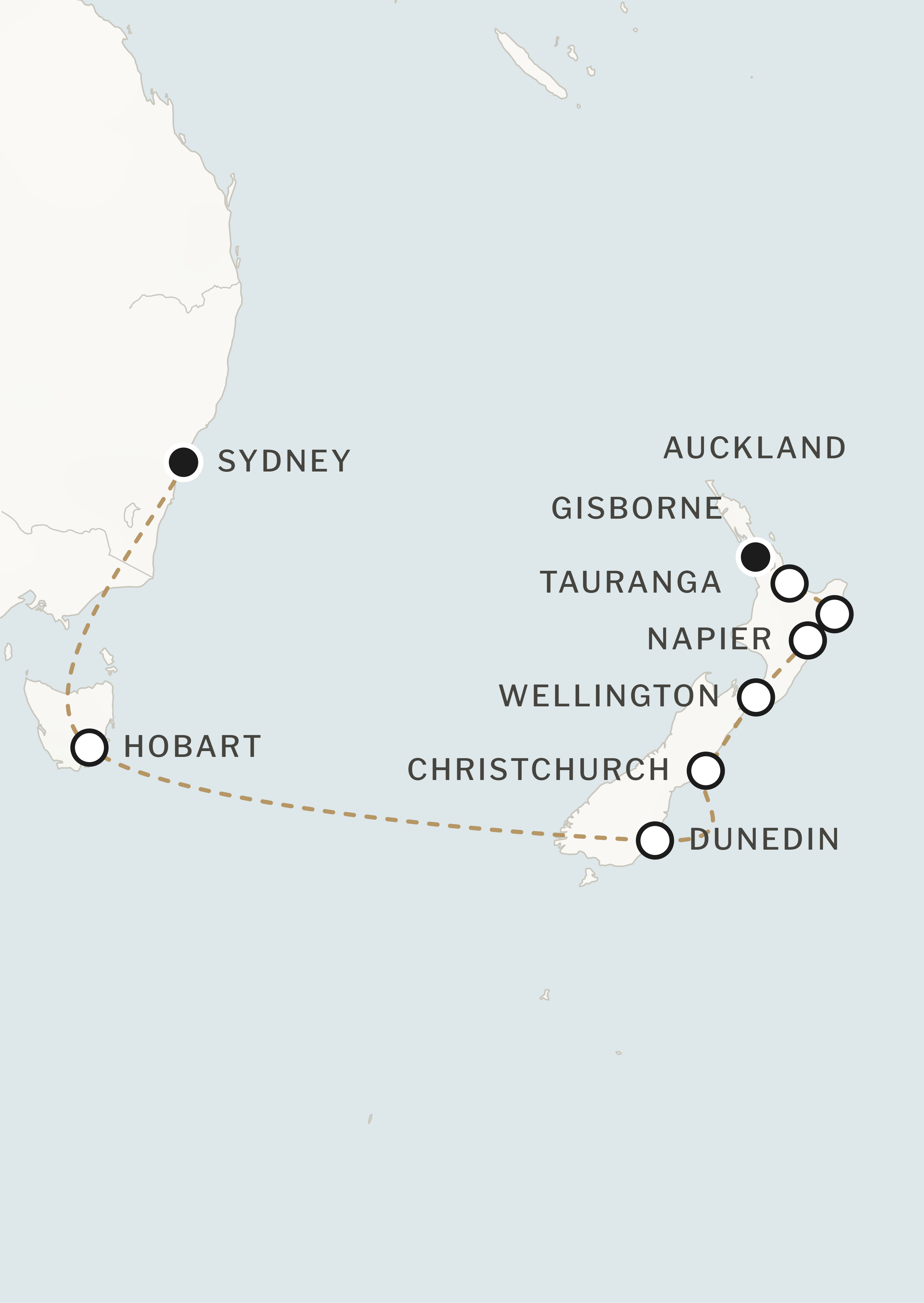 Route map for this itinerary