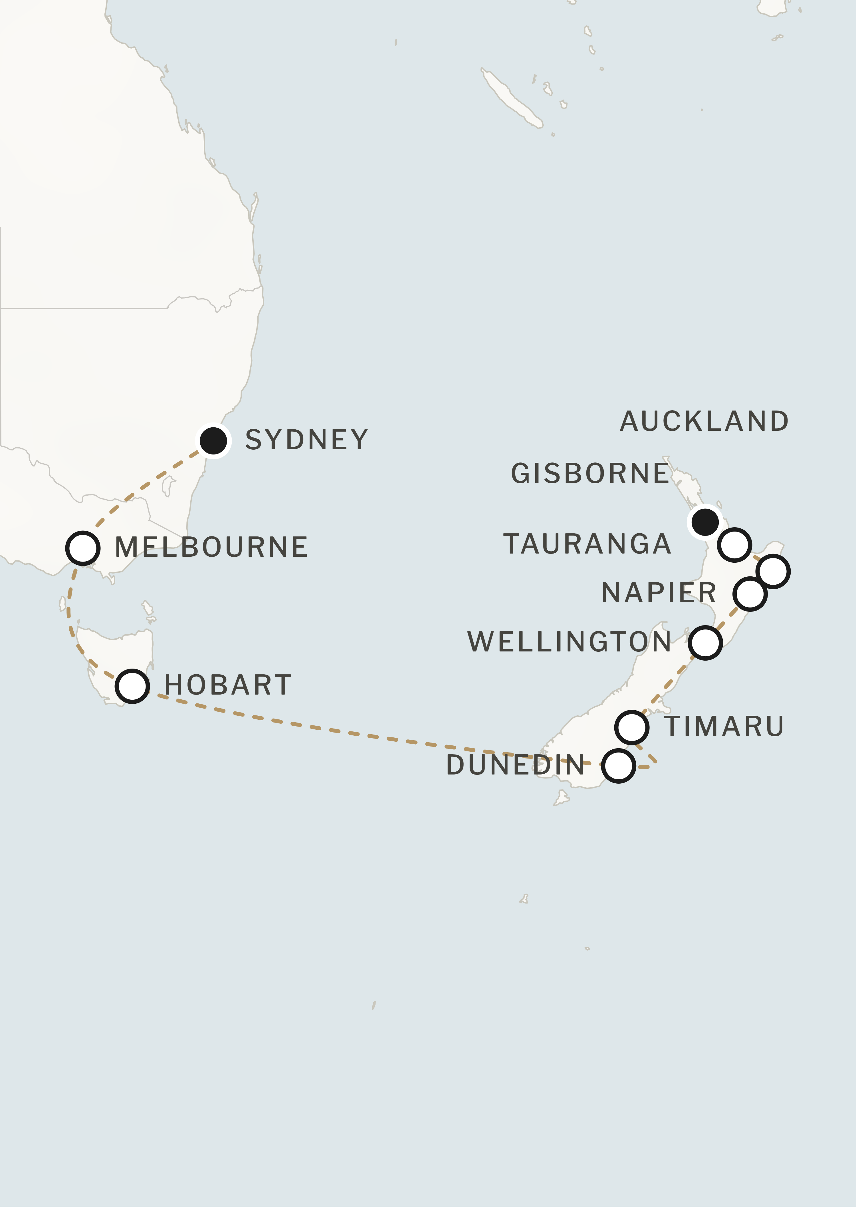 Route map for this itinerary