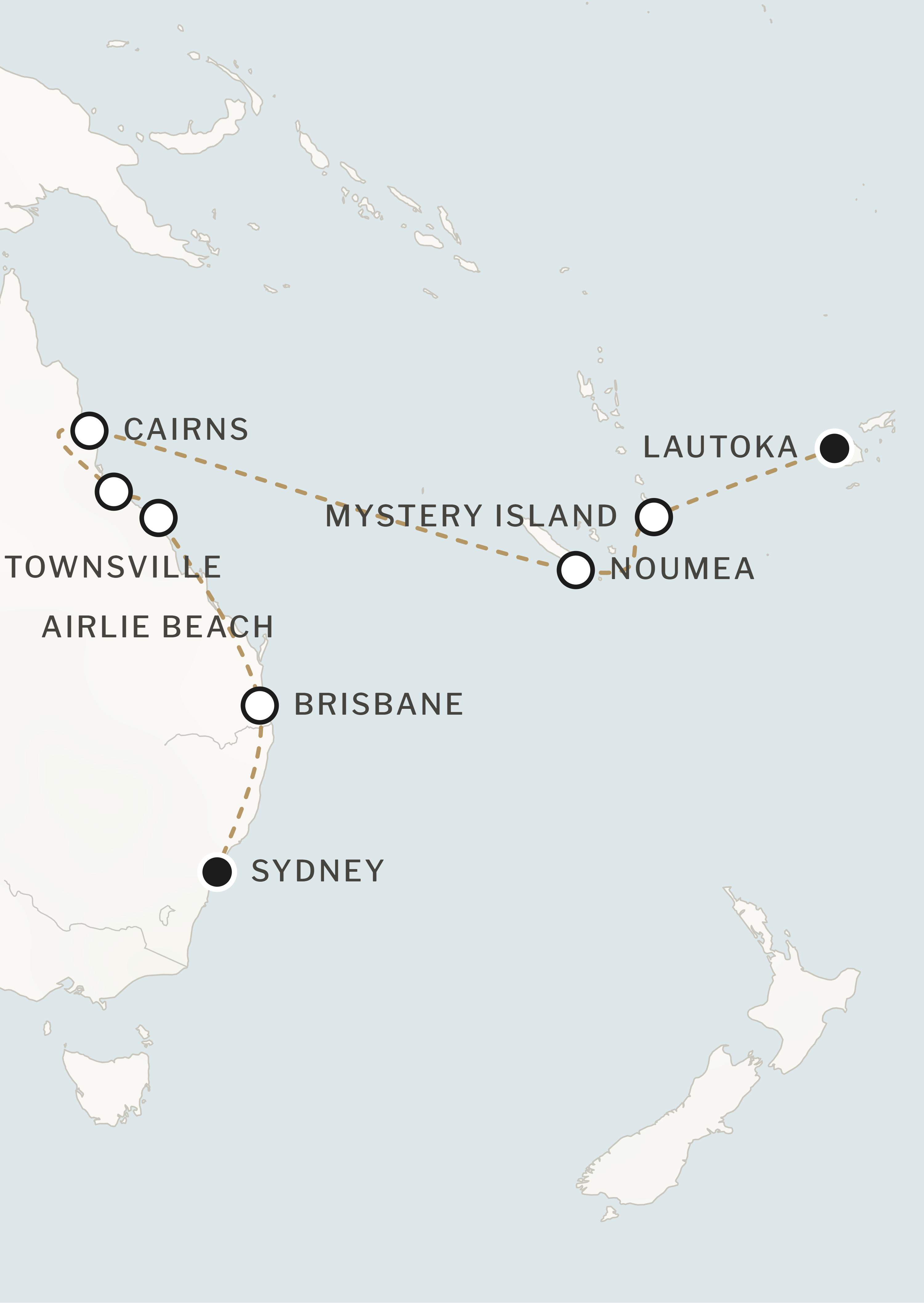 Route map for this itinerary
