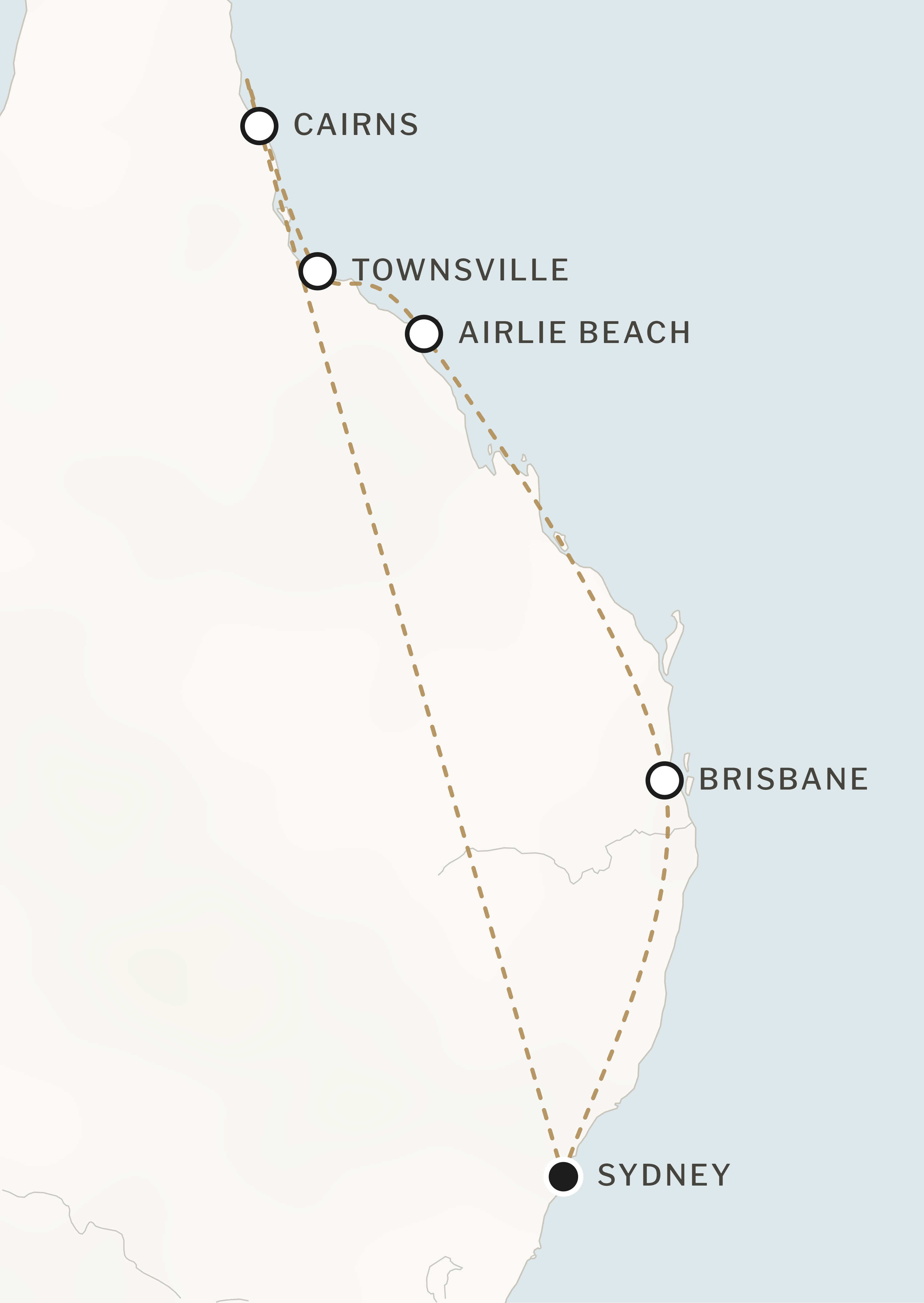 Route map for this itinerary