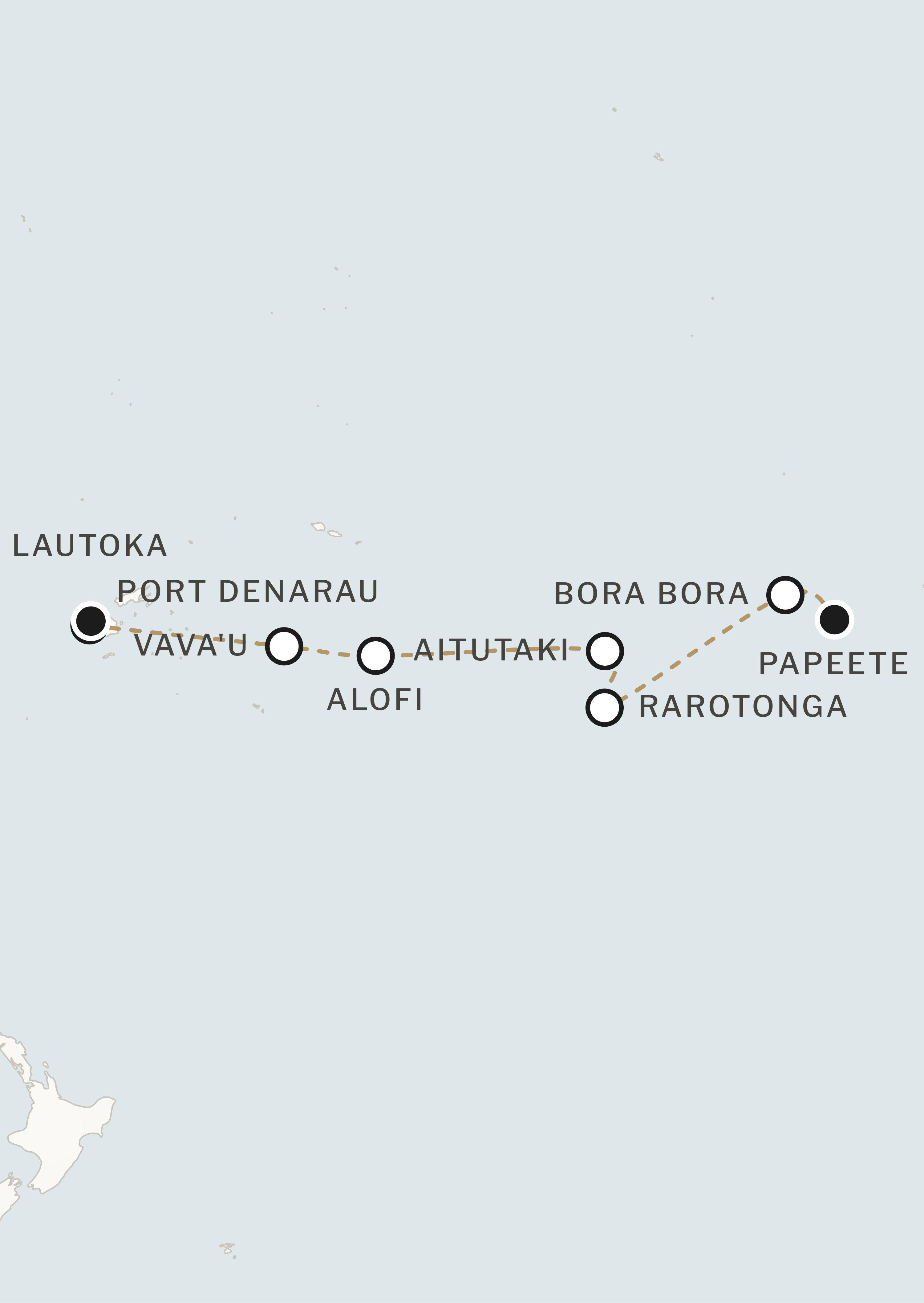 Route map for this itinerary