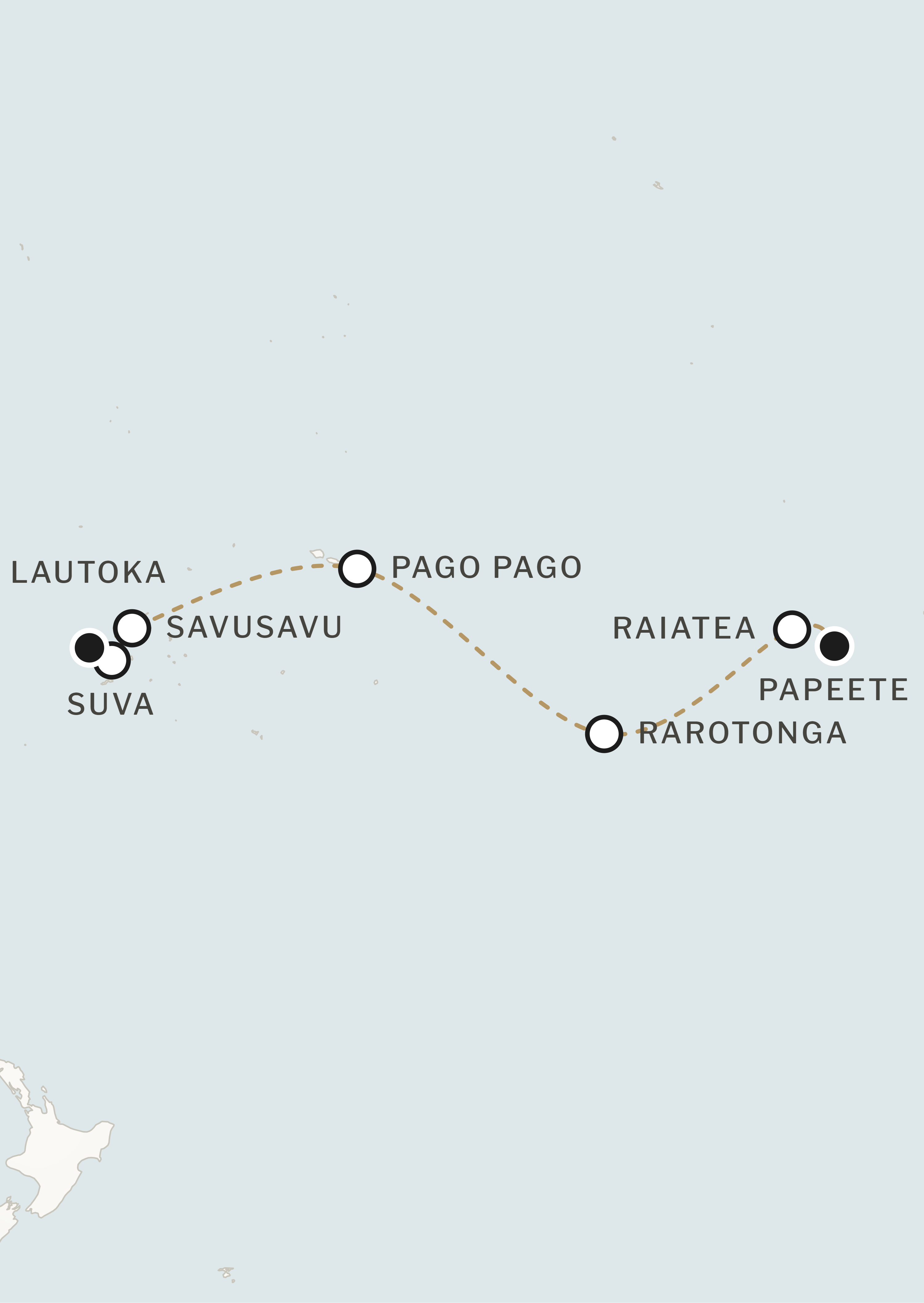 Route map for this itinerary