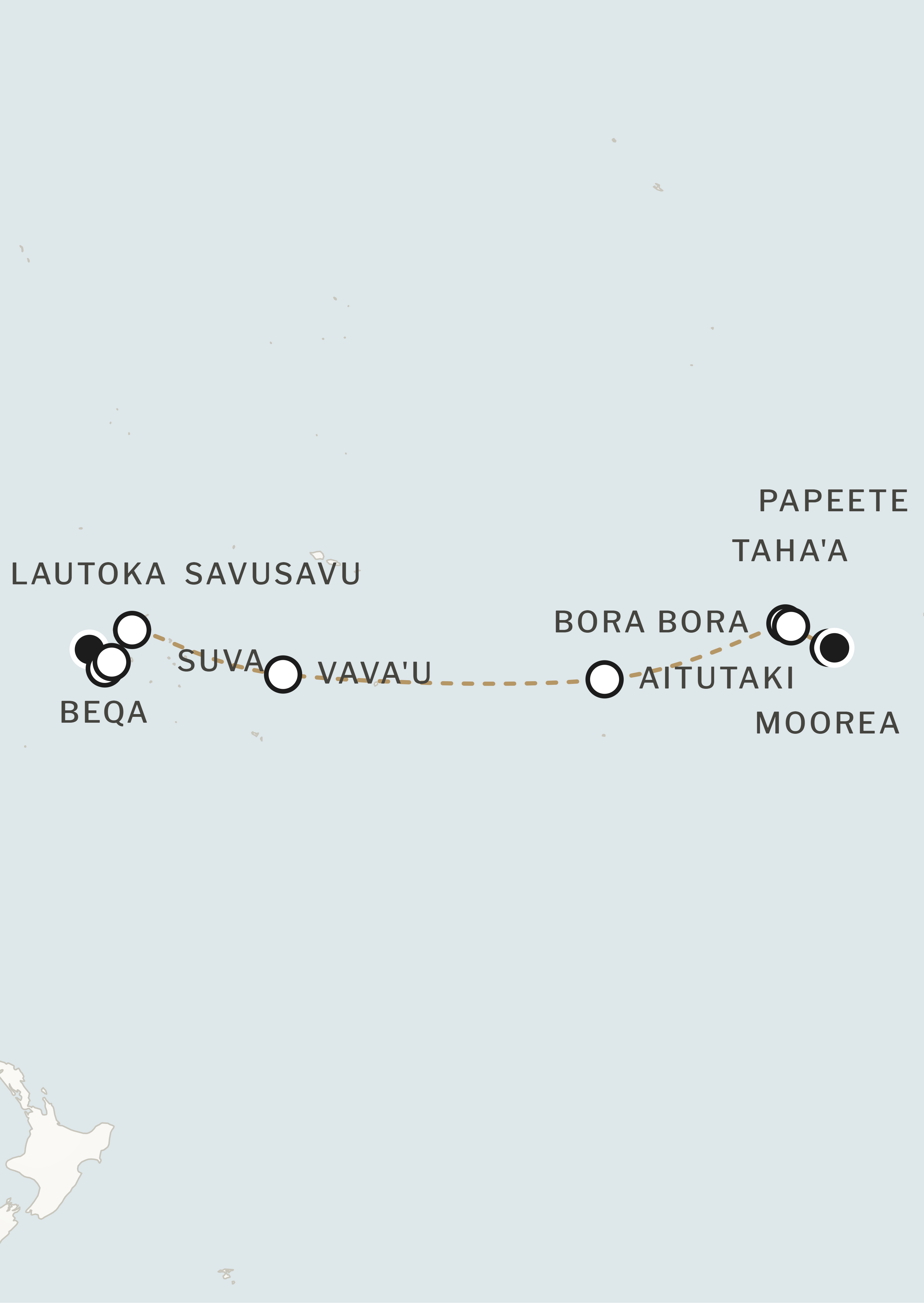Route map for this itinerary