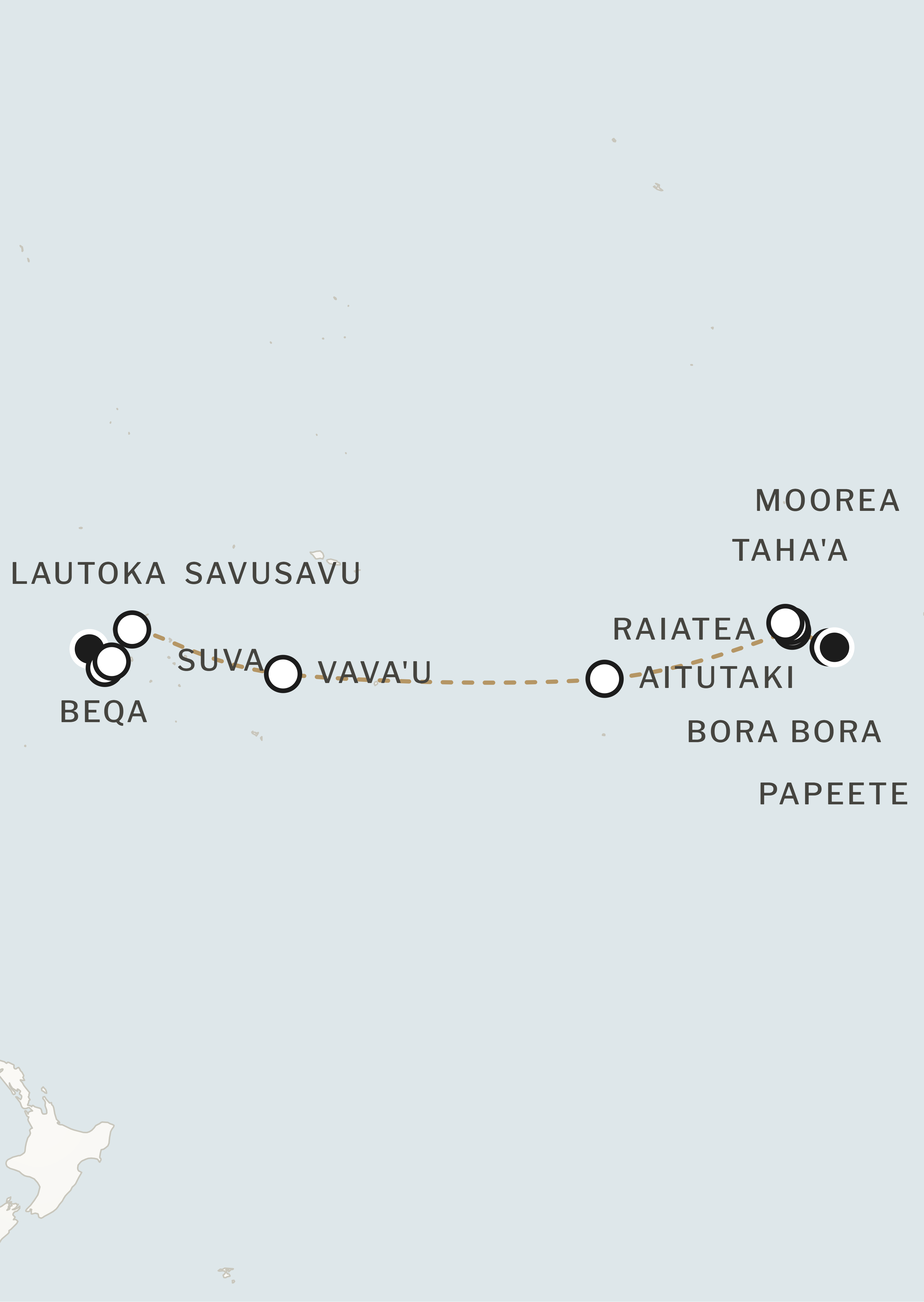 Route map for this itinerary