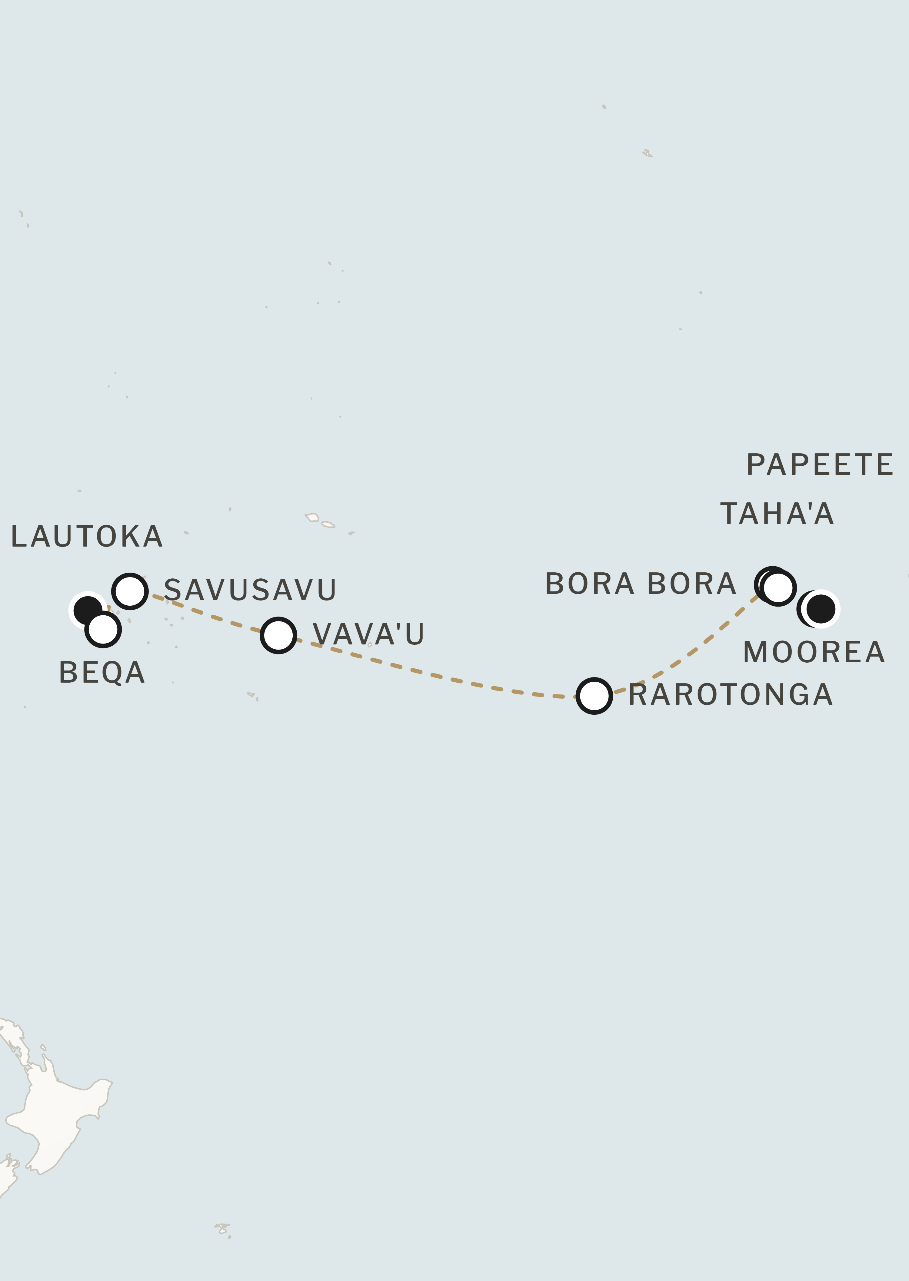 Route map for this itinerary
