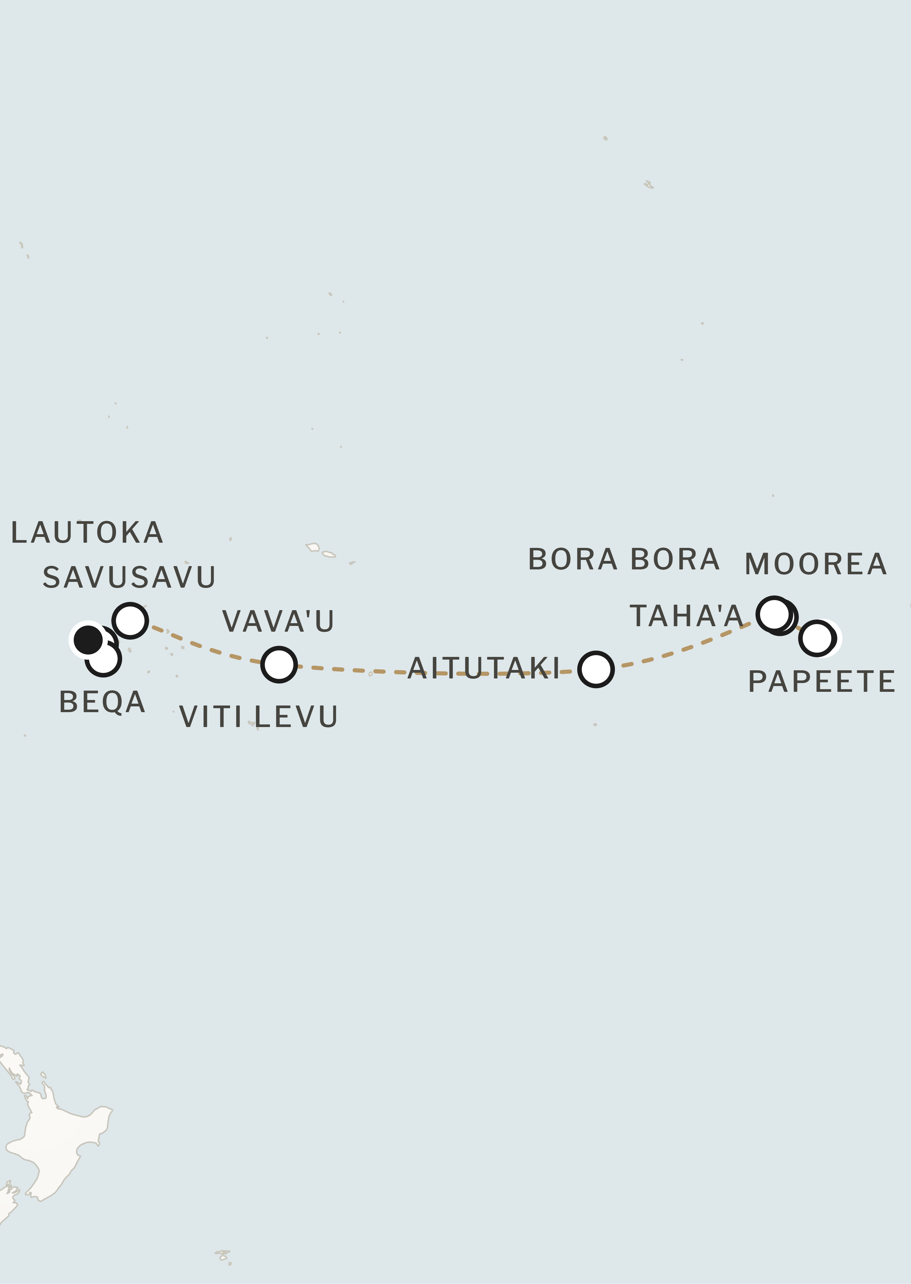 Route map for this itinerary