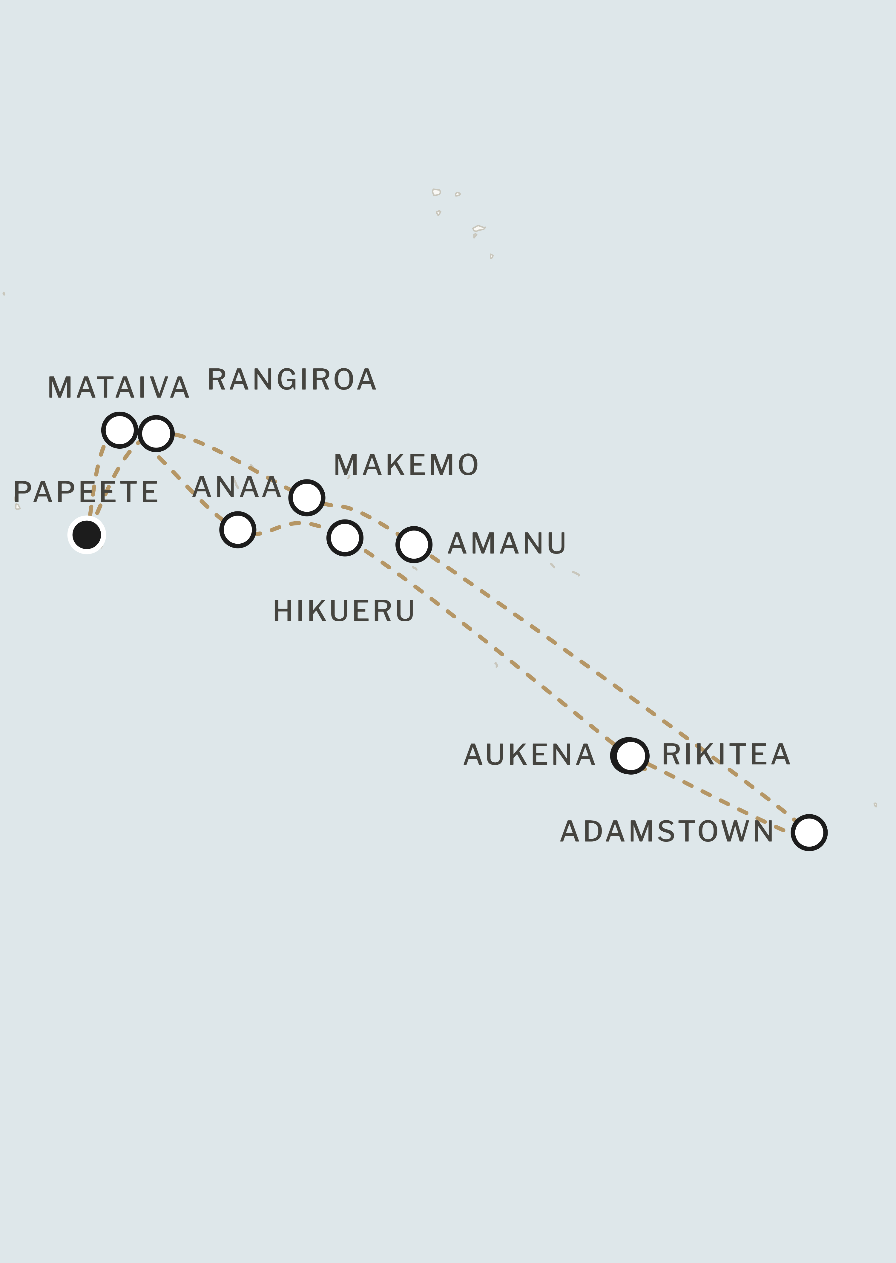 Route map for this itinerary