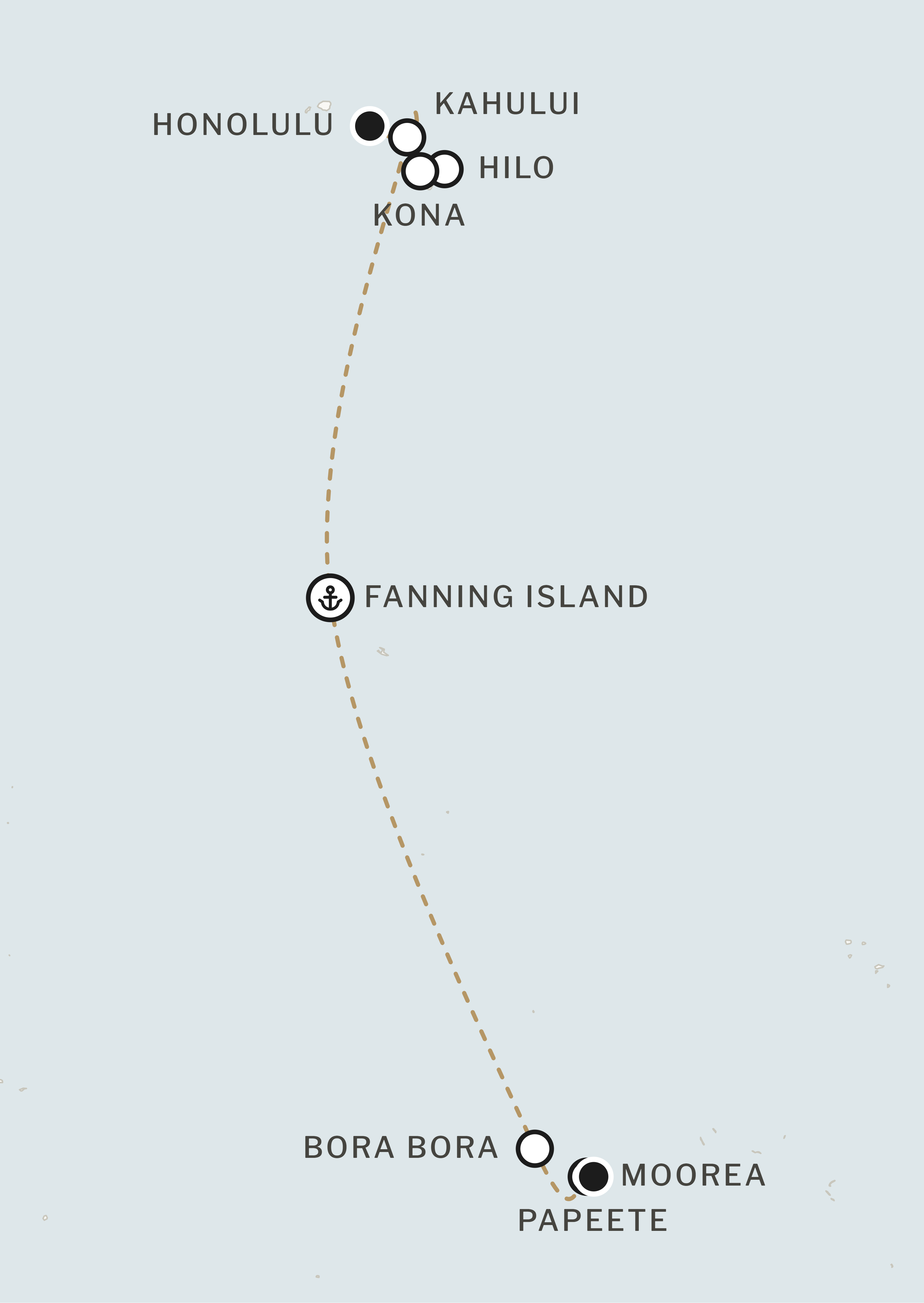 Route map for this itinerary