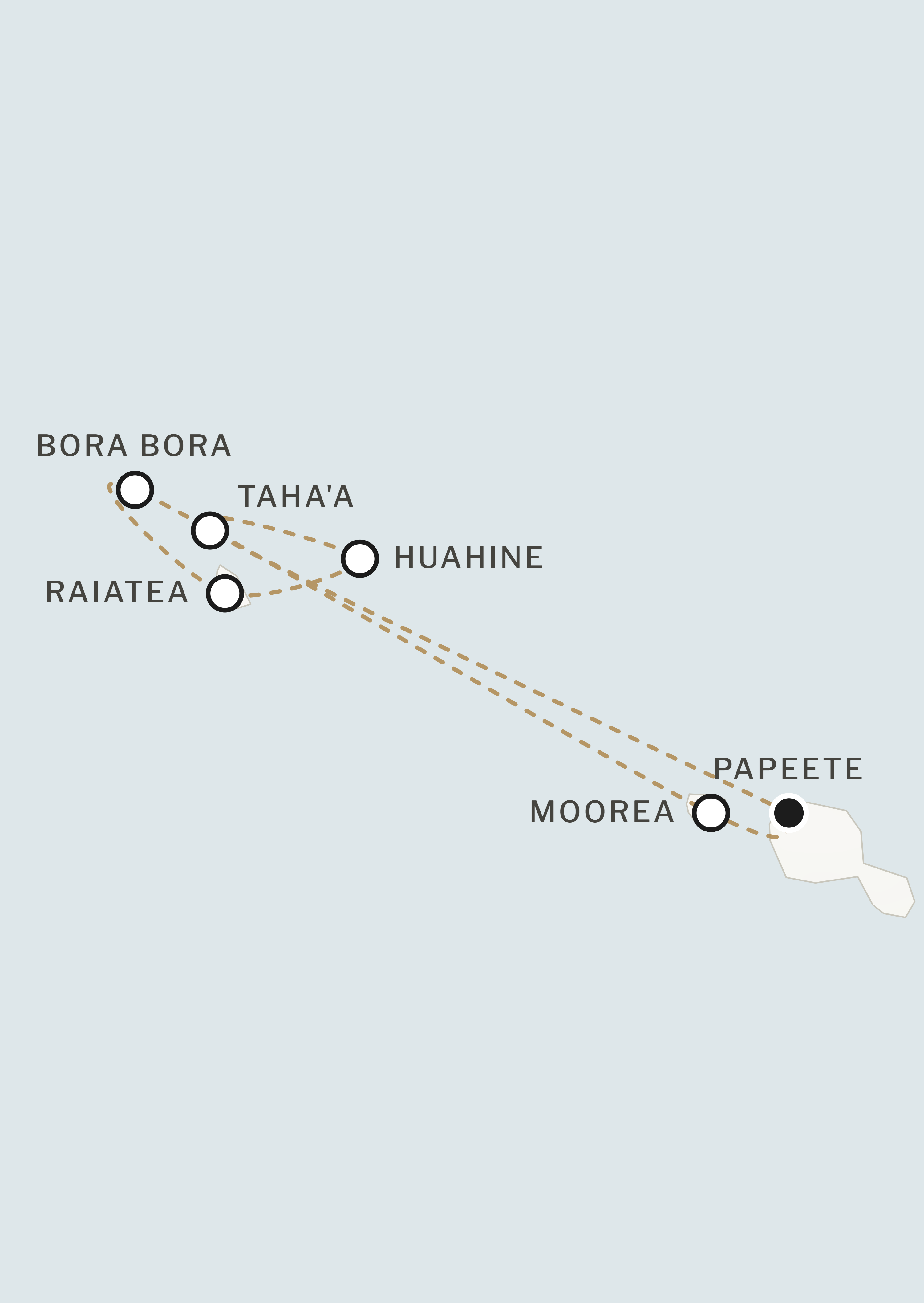 Route map for this itinerary