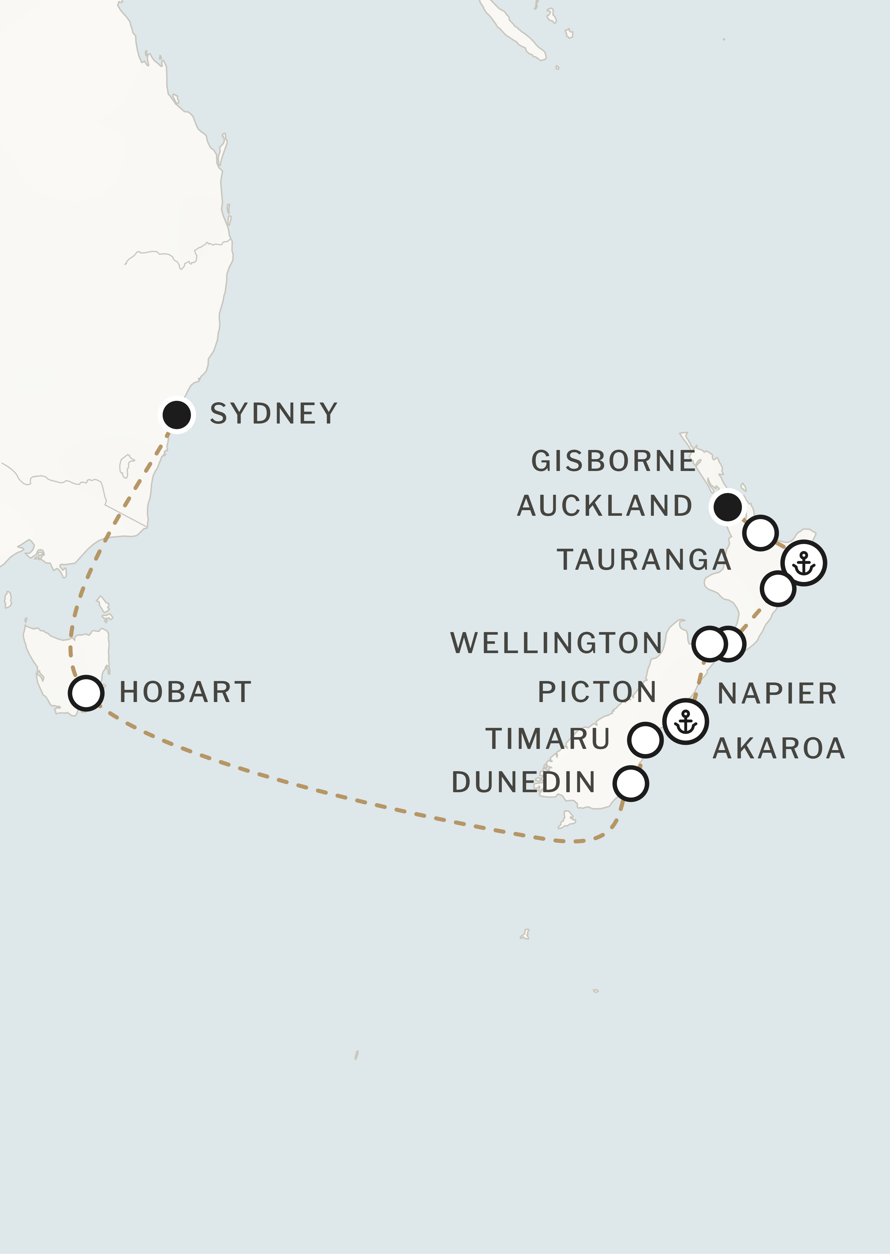 Route map for this itinerary