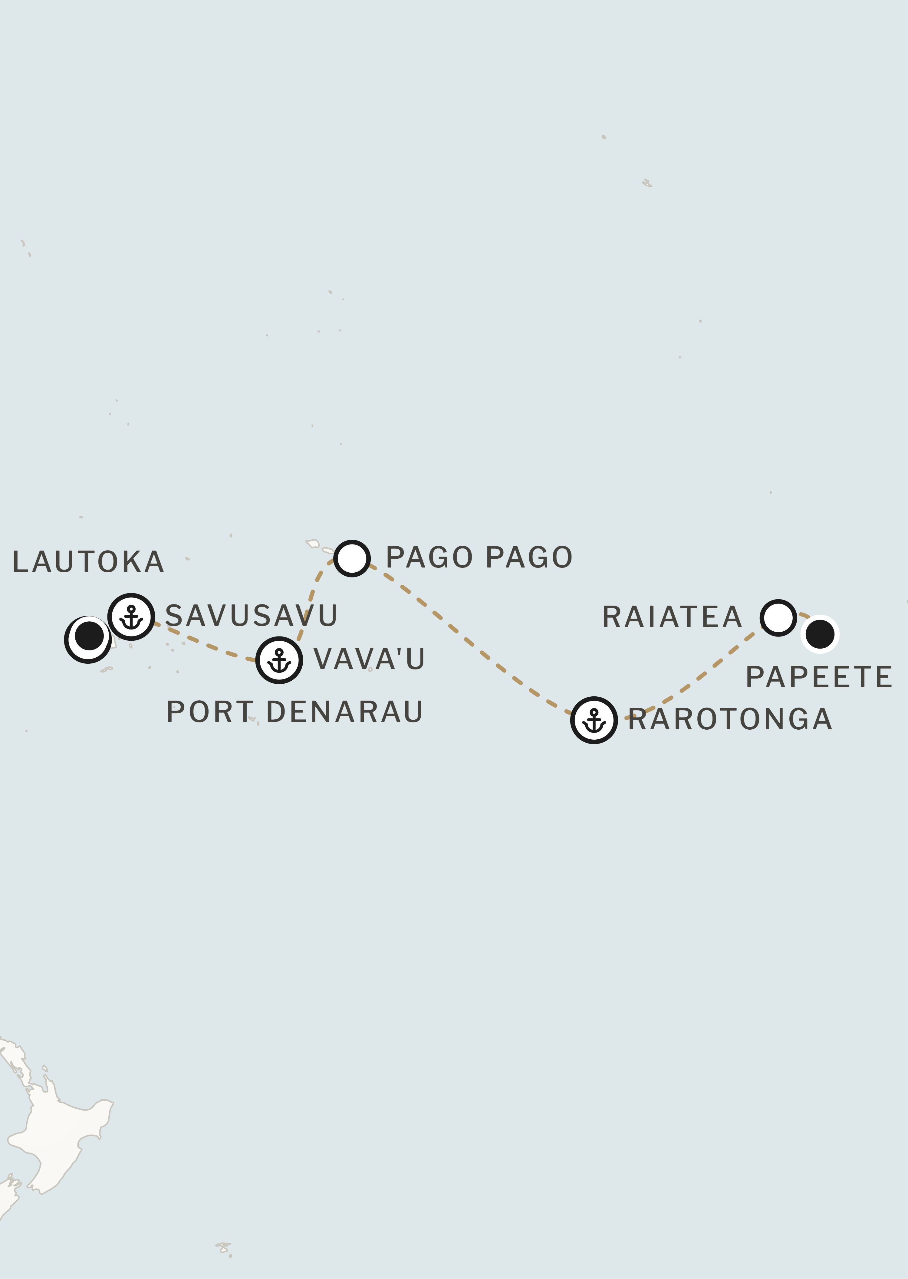 Route map for this itinerary