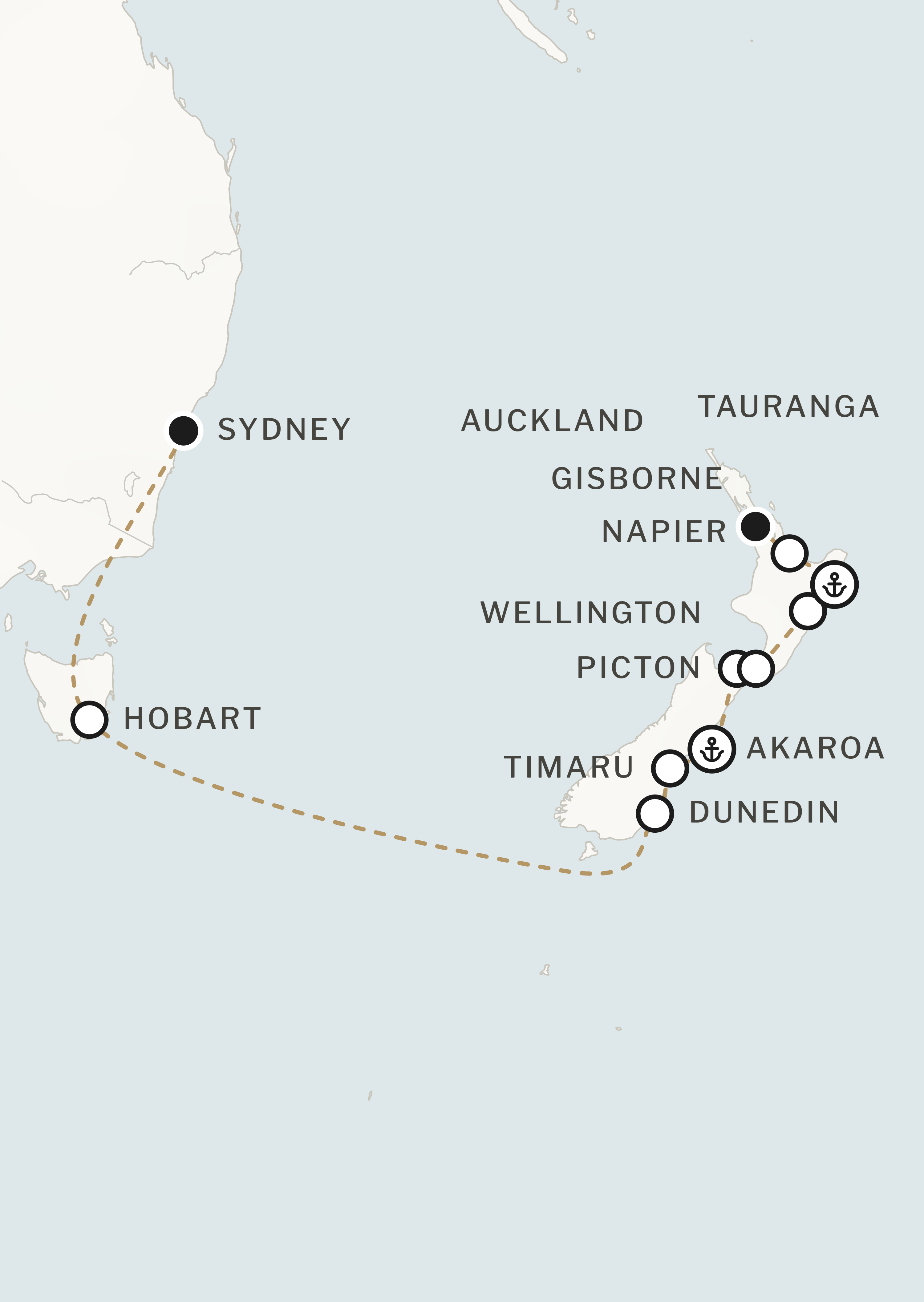 Route map for this itinerary