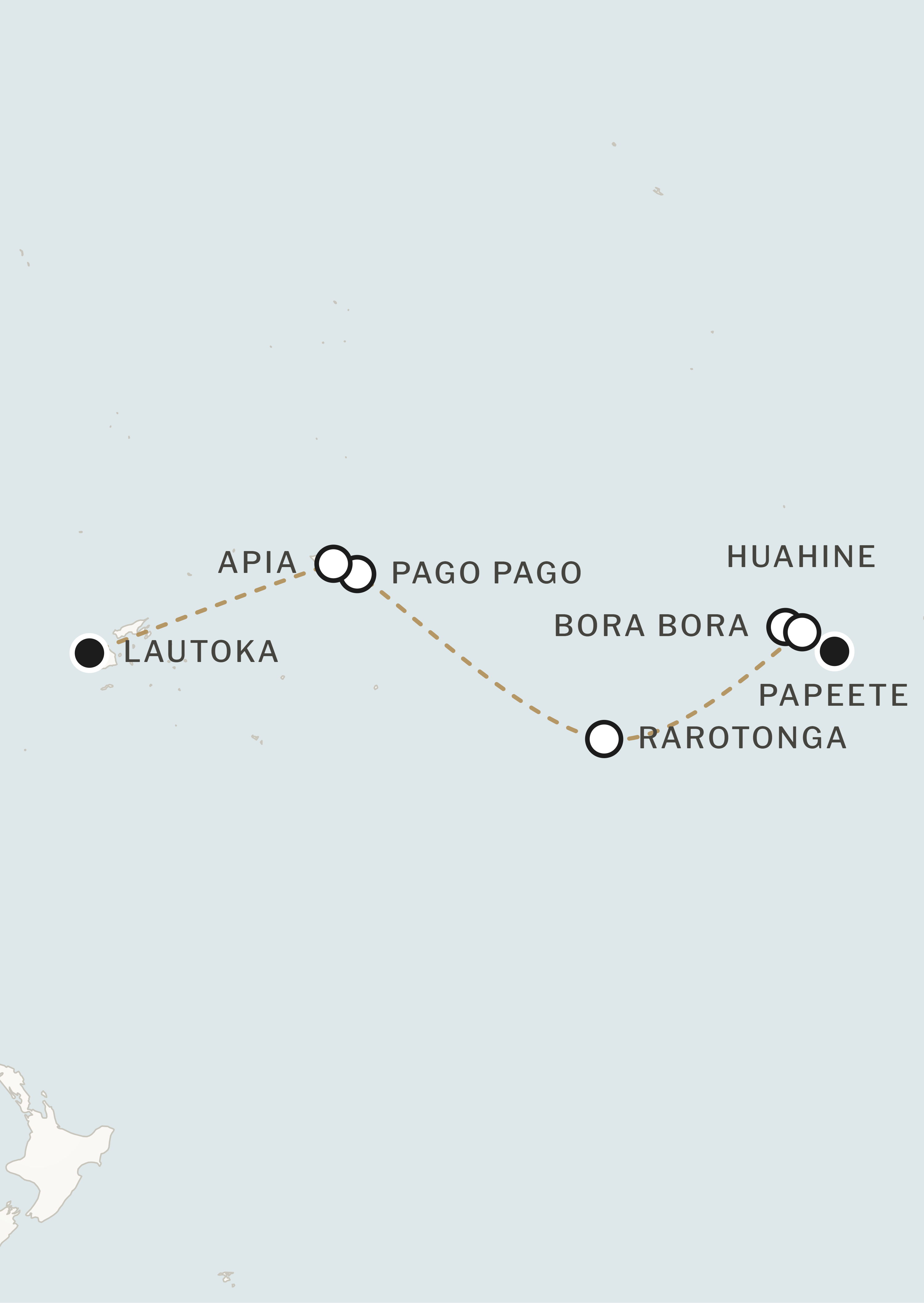 Route map for this itinerary