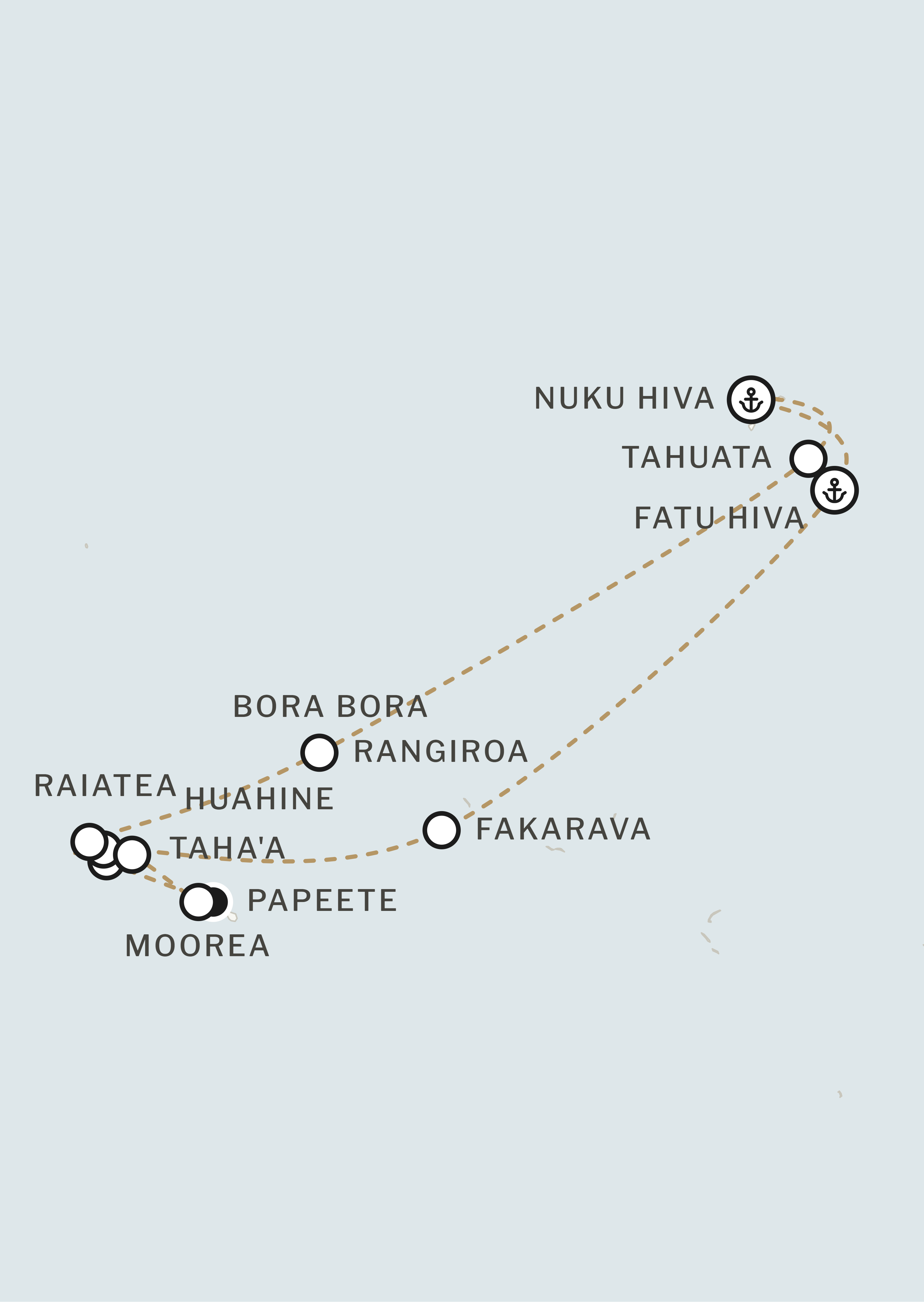 Route map for this itinerary