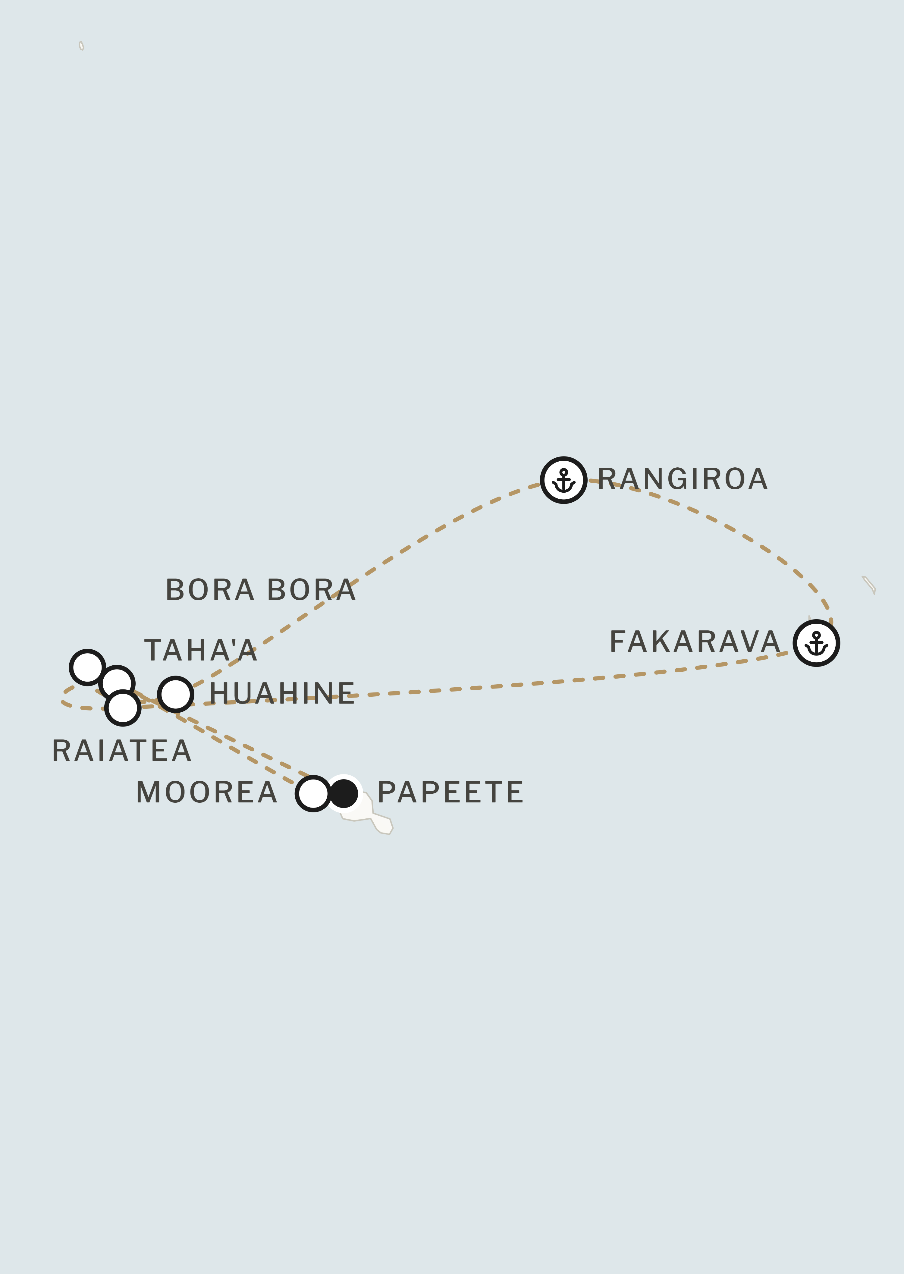 Route map for this itinerary
