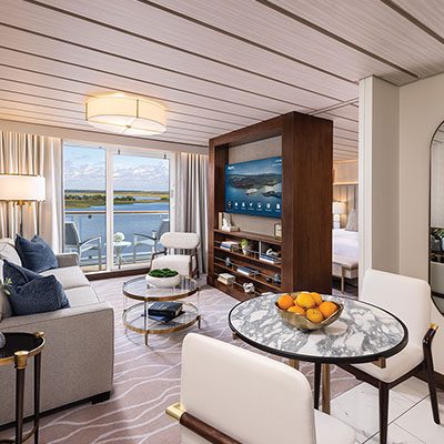 Modern American riverboat stateroom