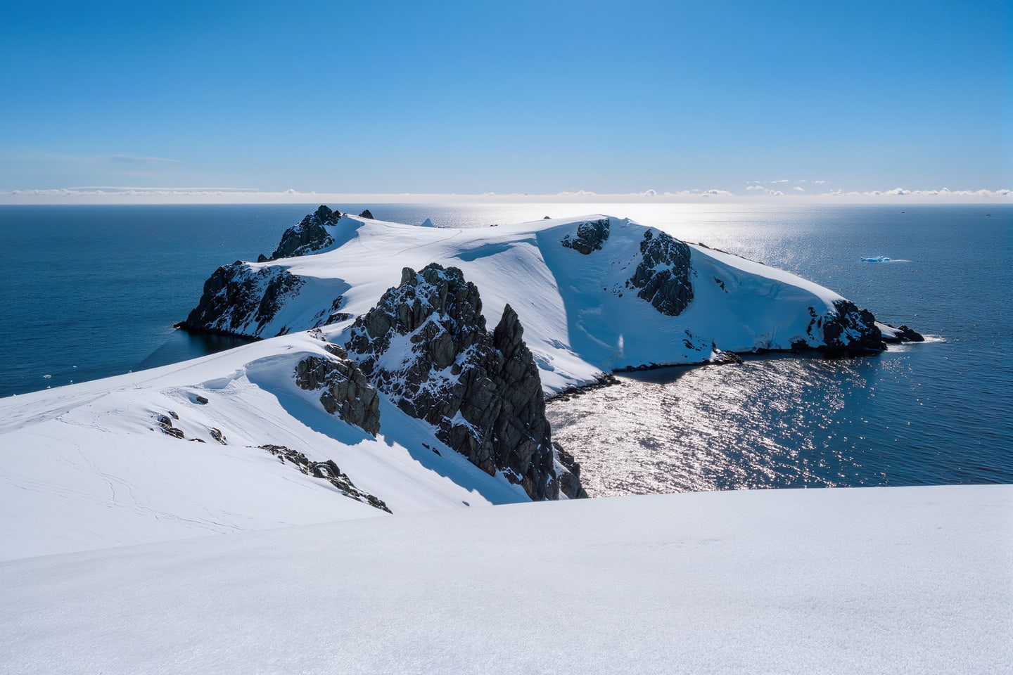 Cruising By Half Moon Islands, Antarctica