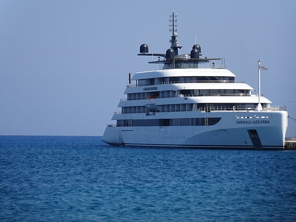 An Emerald yacht at anchor