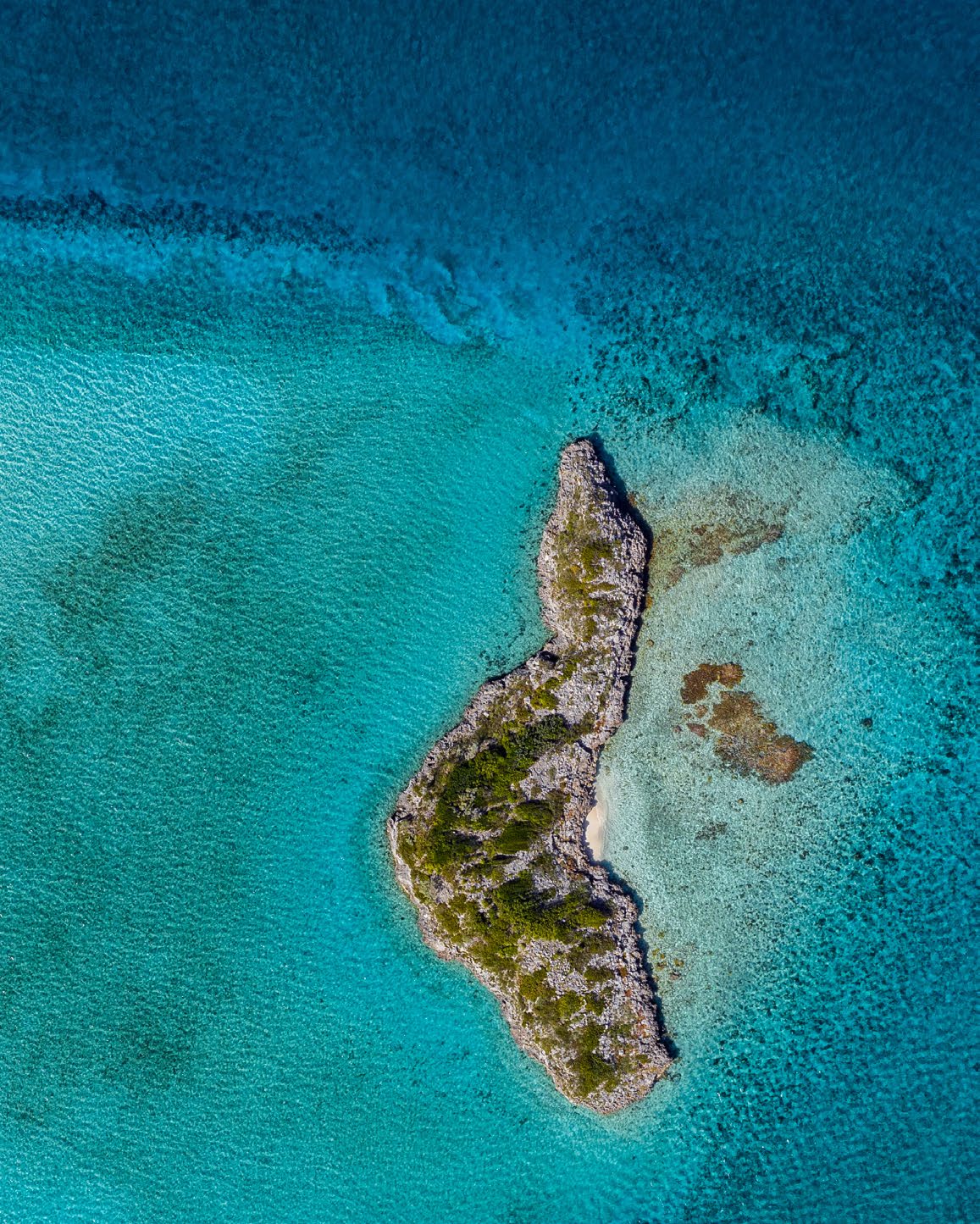 A Caribbean island from the air