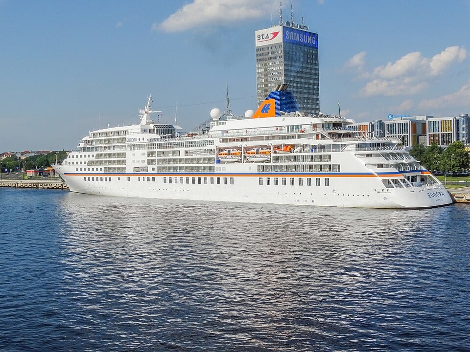 MS Europa at sea