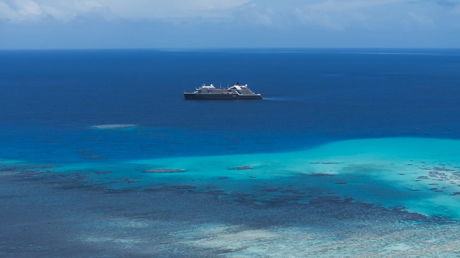 Seabourn Pursuit aerial, Solomon Islands