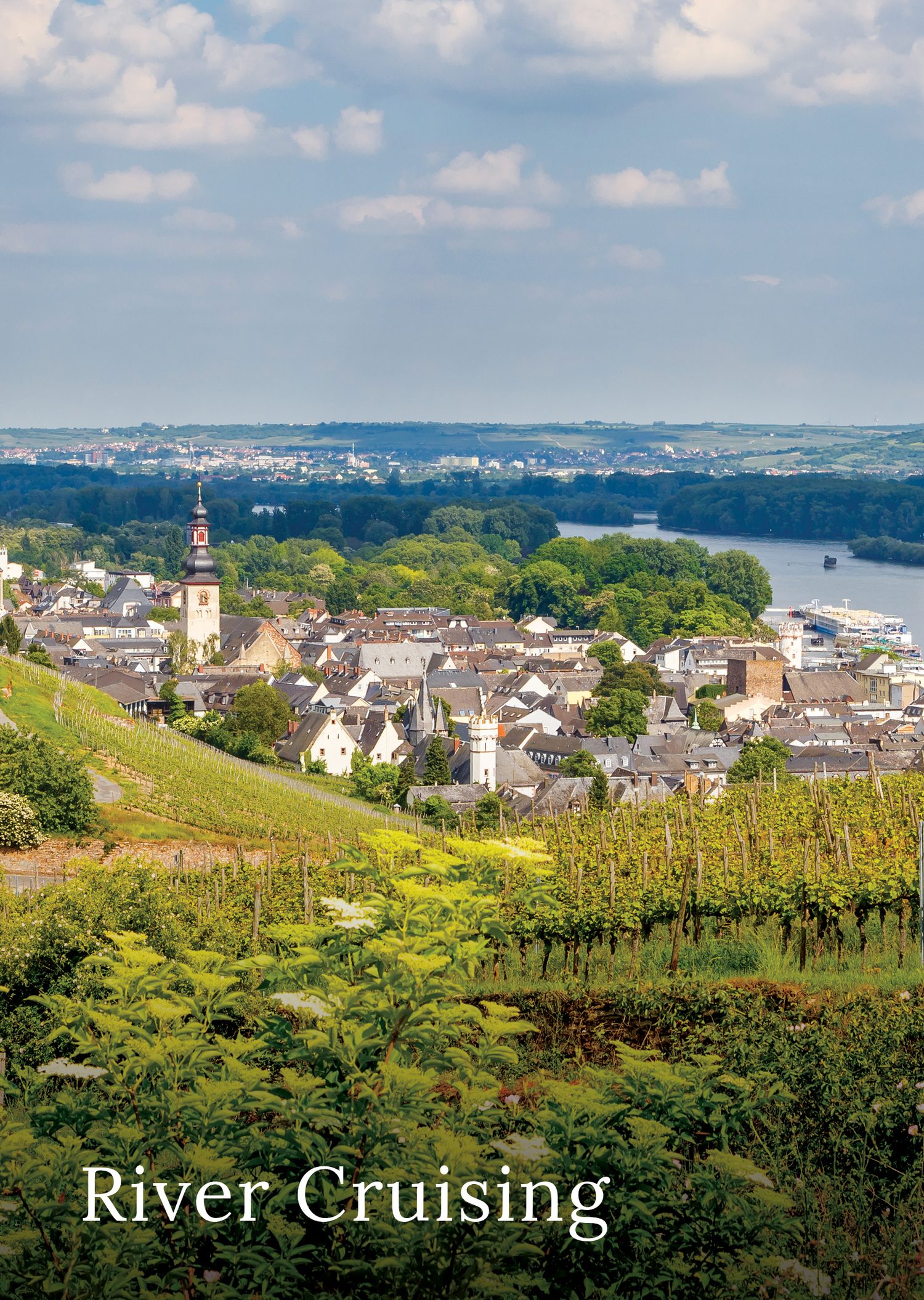 Tauck riverboat on European waterway