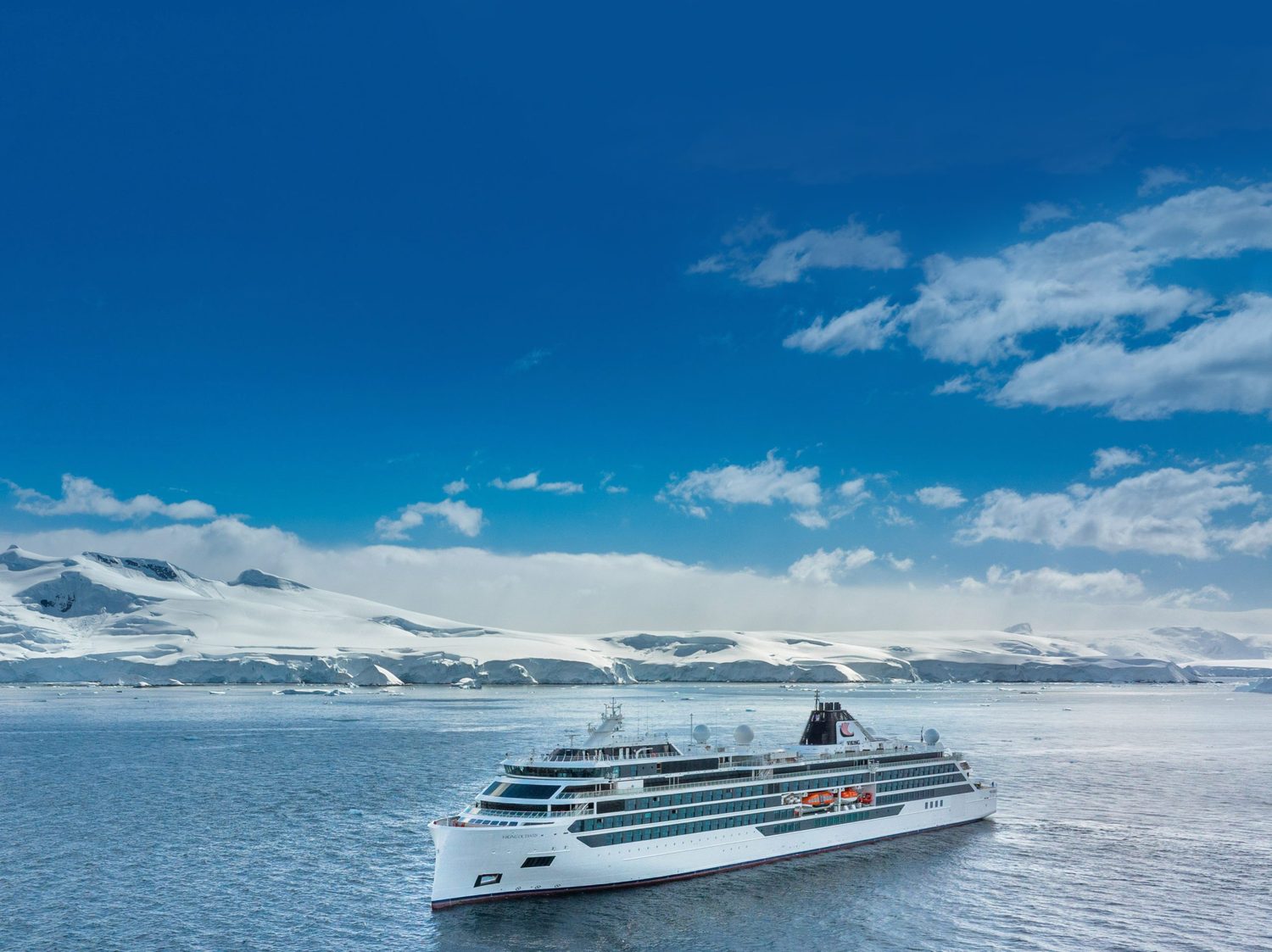 Viking Octantis expedition ship in Antarctica