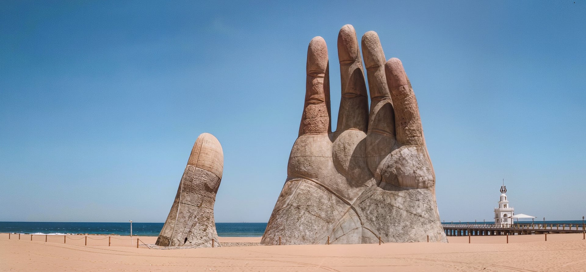 Emblematic South American shores and cities
