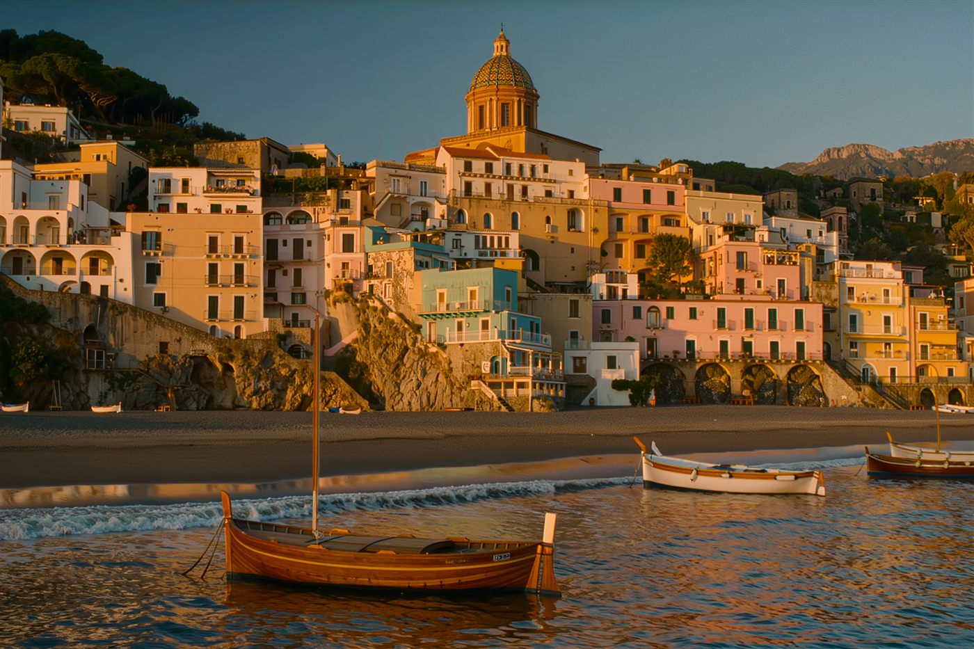 Positano from the sea