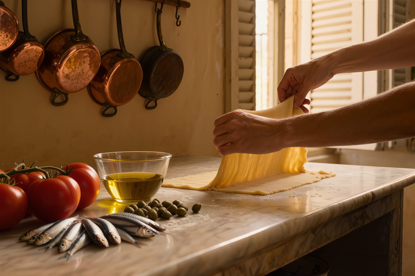 A Sicilian home kitchen