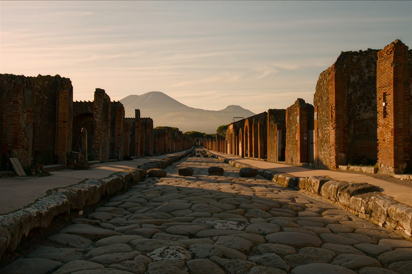 The ruins of Pompeii