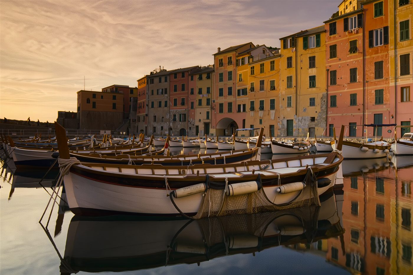The harbour of Corricella on Procida