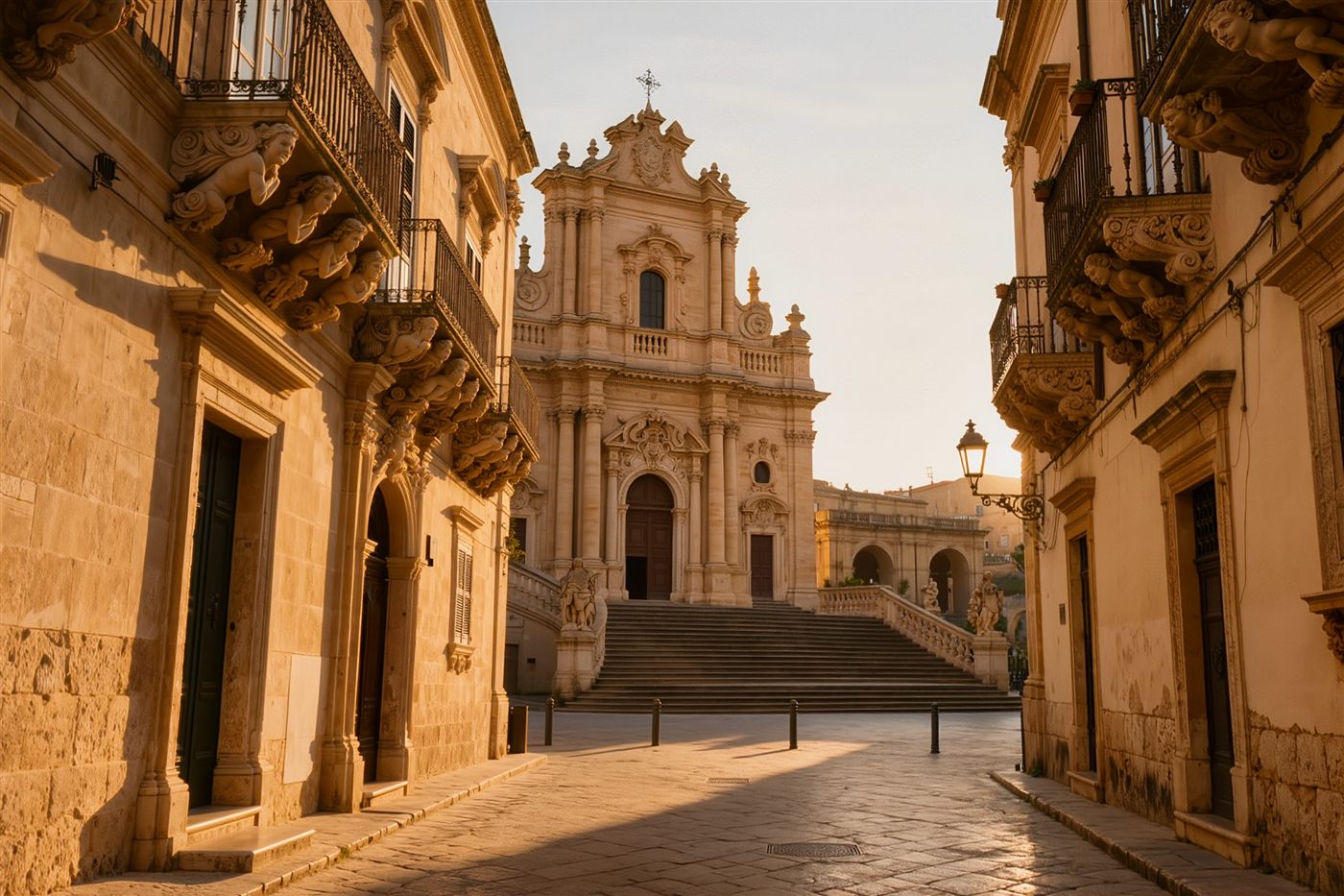Baroque Noto in golden limestone