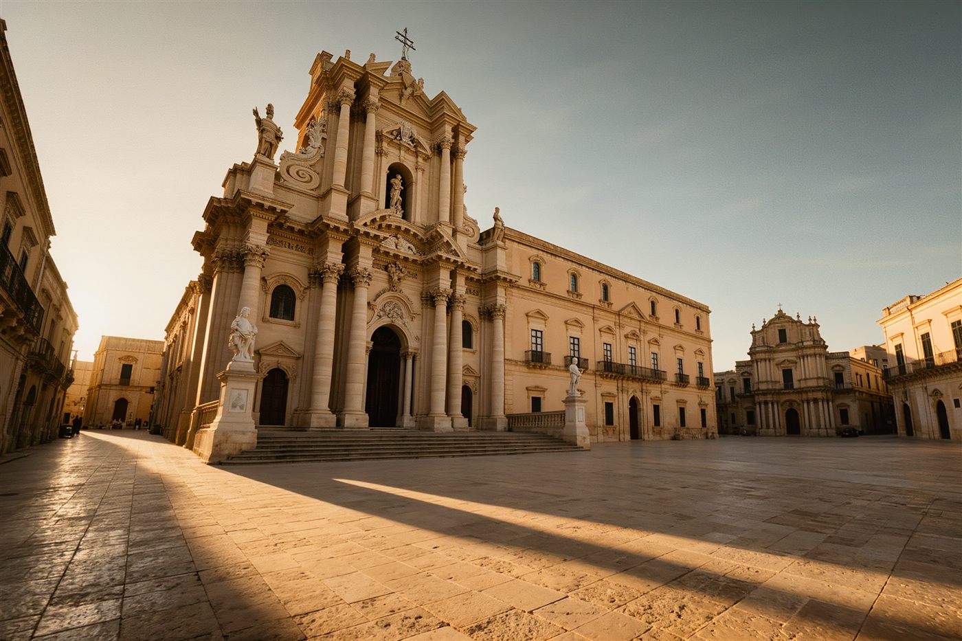 Baroque Ortygia at golden hour