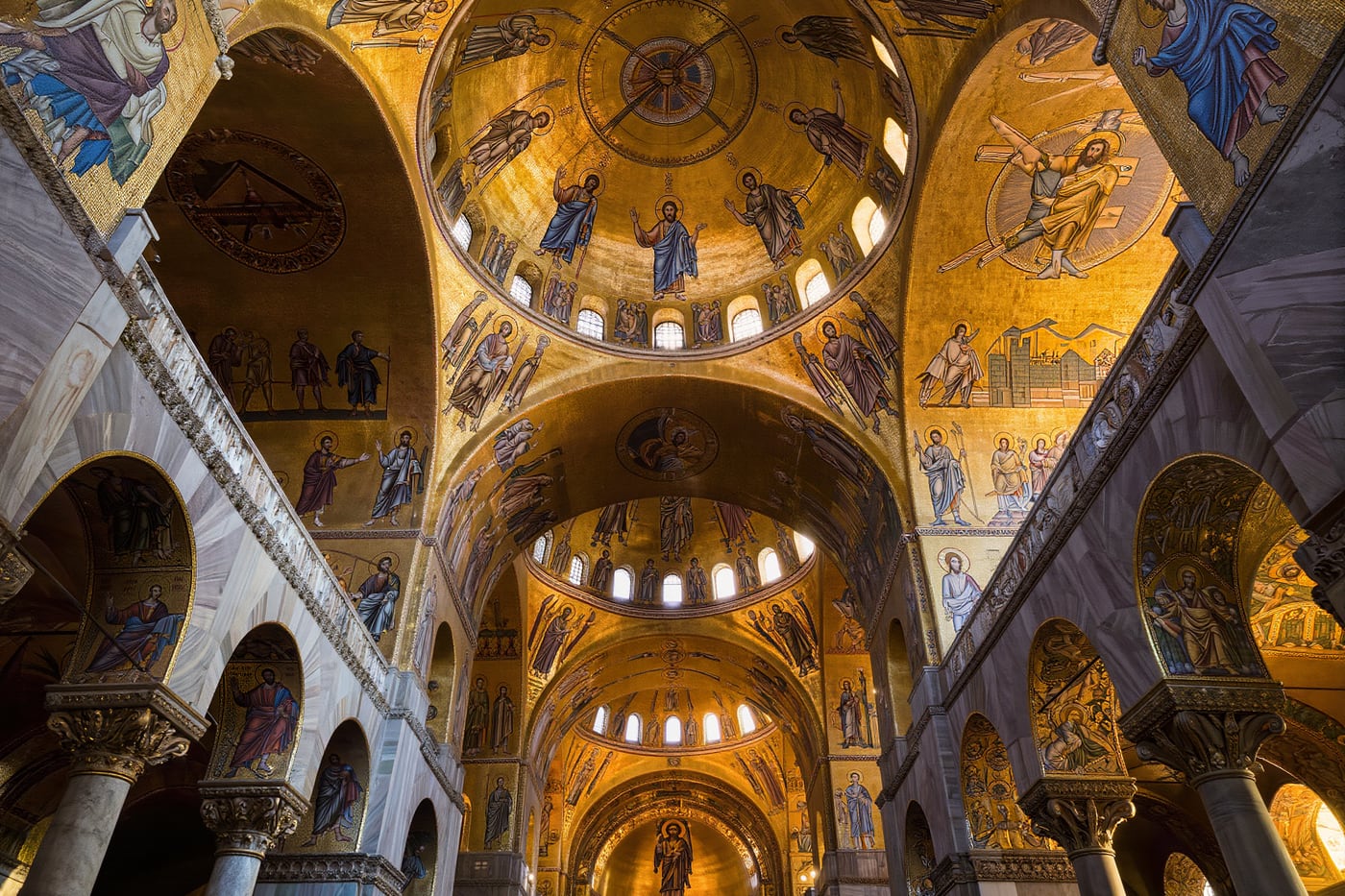 Byzantine gold mosaics